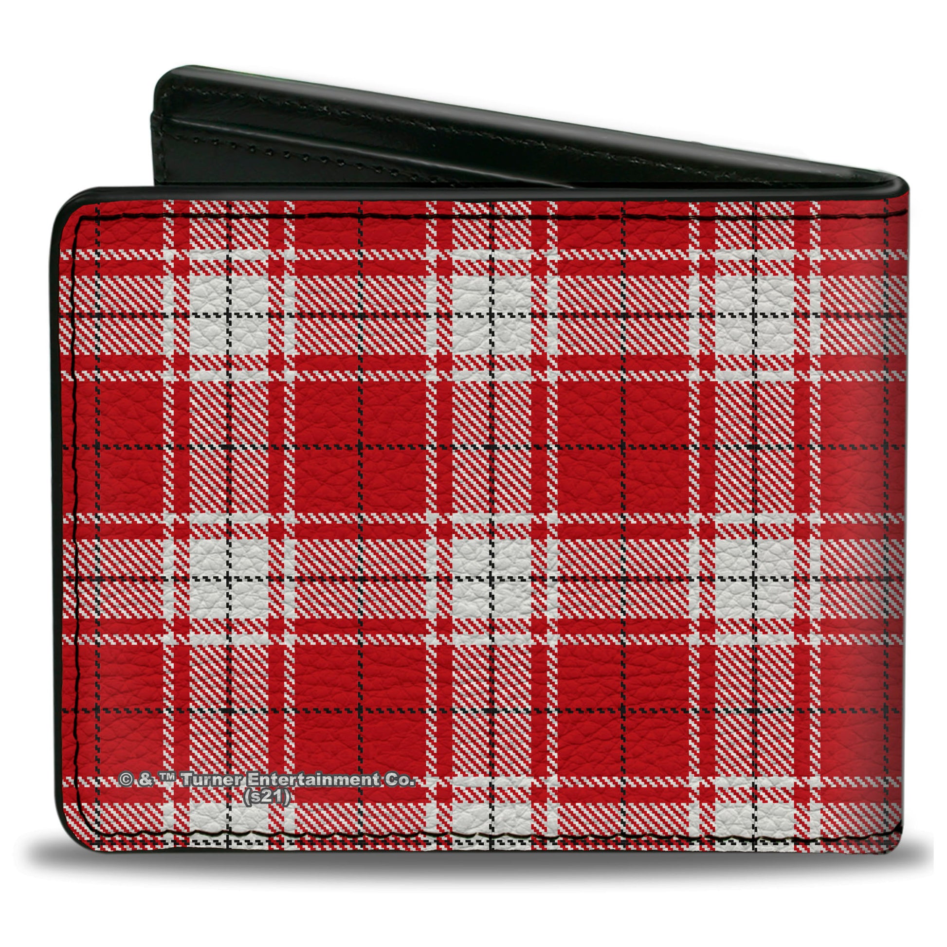 Bi-Fold Wallet - A Christmas Story RALPHIE Smiling Face Plaid Red White Green Bi-Fold Wallets A Christmas Story