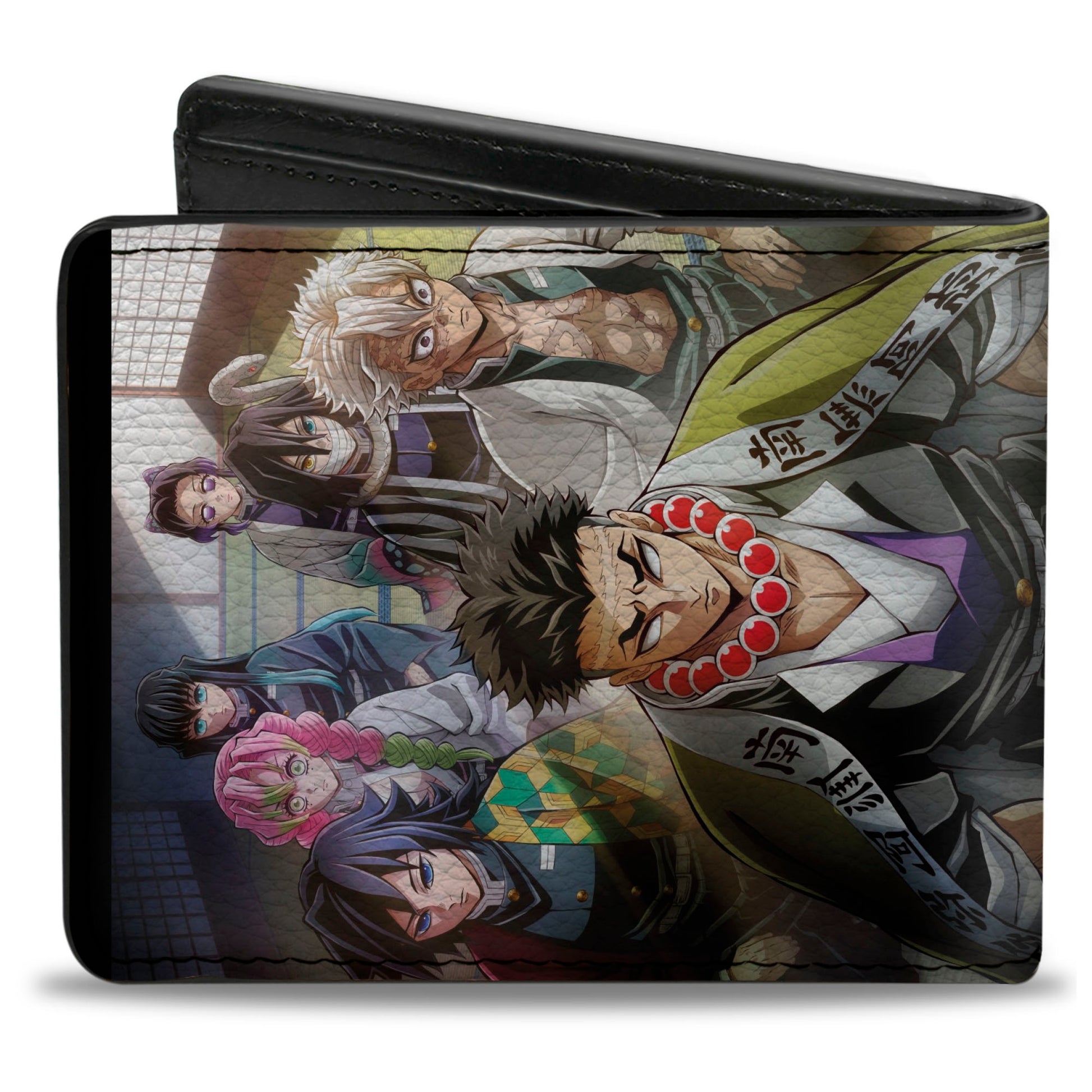 Bi-Fold Wallet - DEMON SLAYER Hashira Group Pose and Title Logo Bi-Fold Wallets Demon Slayer