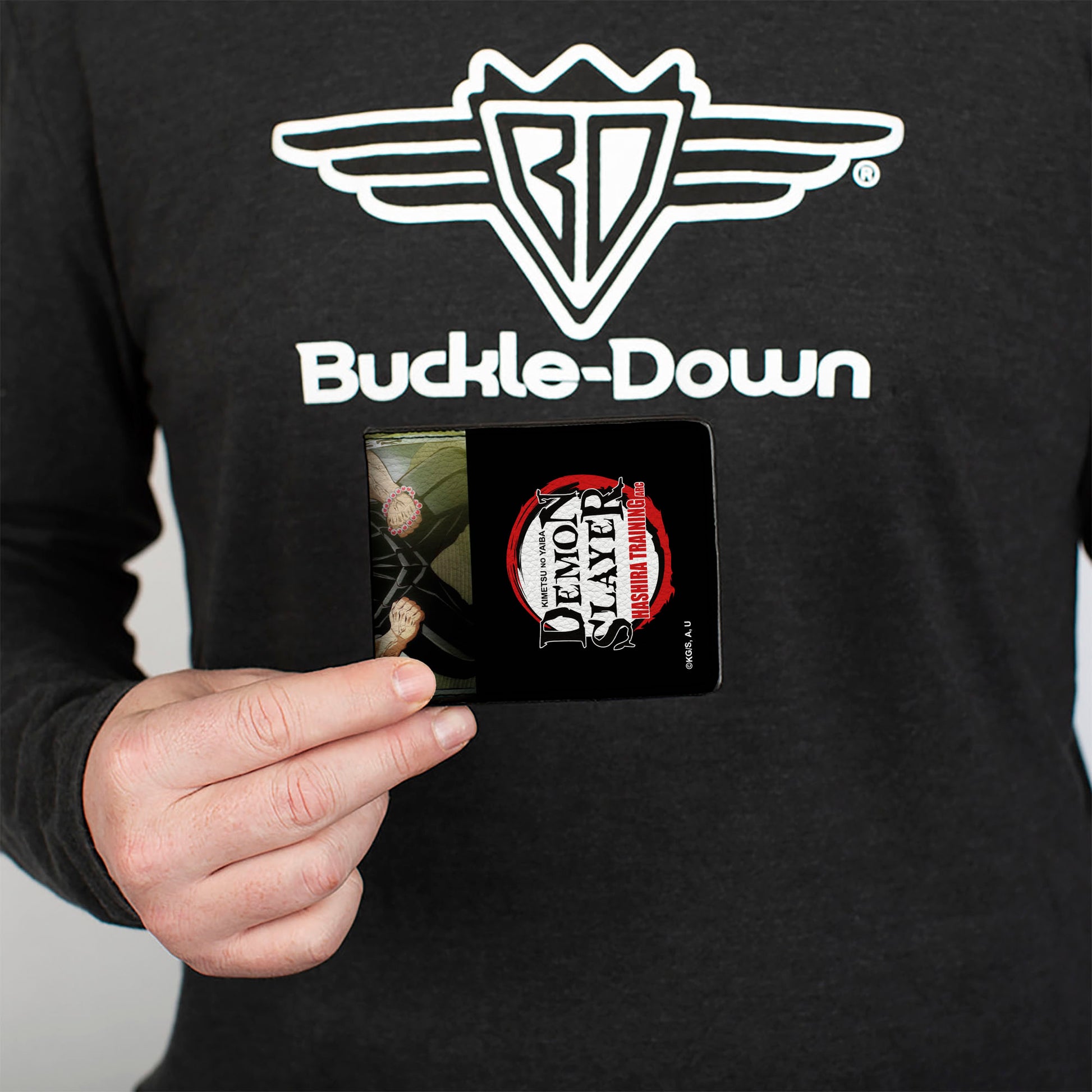 Bi-Fold Wallet - DEMON SLAYER Hashira Group Pose and Title Logo Bi-Fold Wallets Demon Slayer