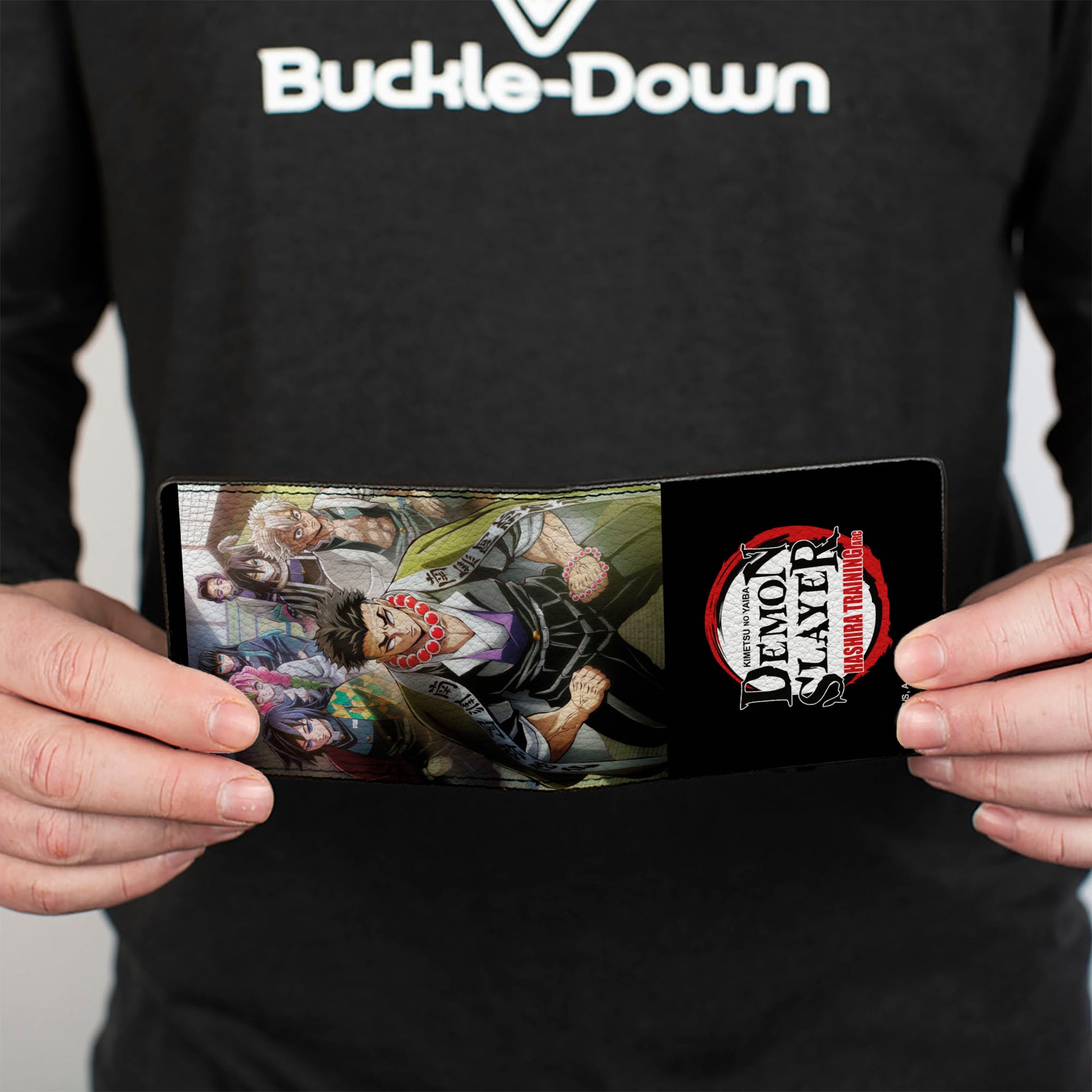 Bi-Fold Wallet - DEMON SLAYER Hashira Group Pose and Title Logo Bi-Fold Wallets Demon Slayer