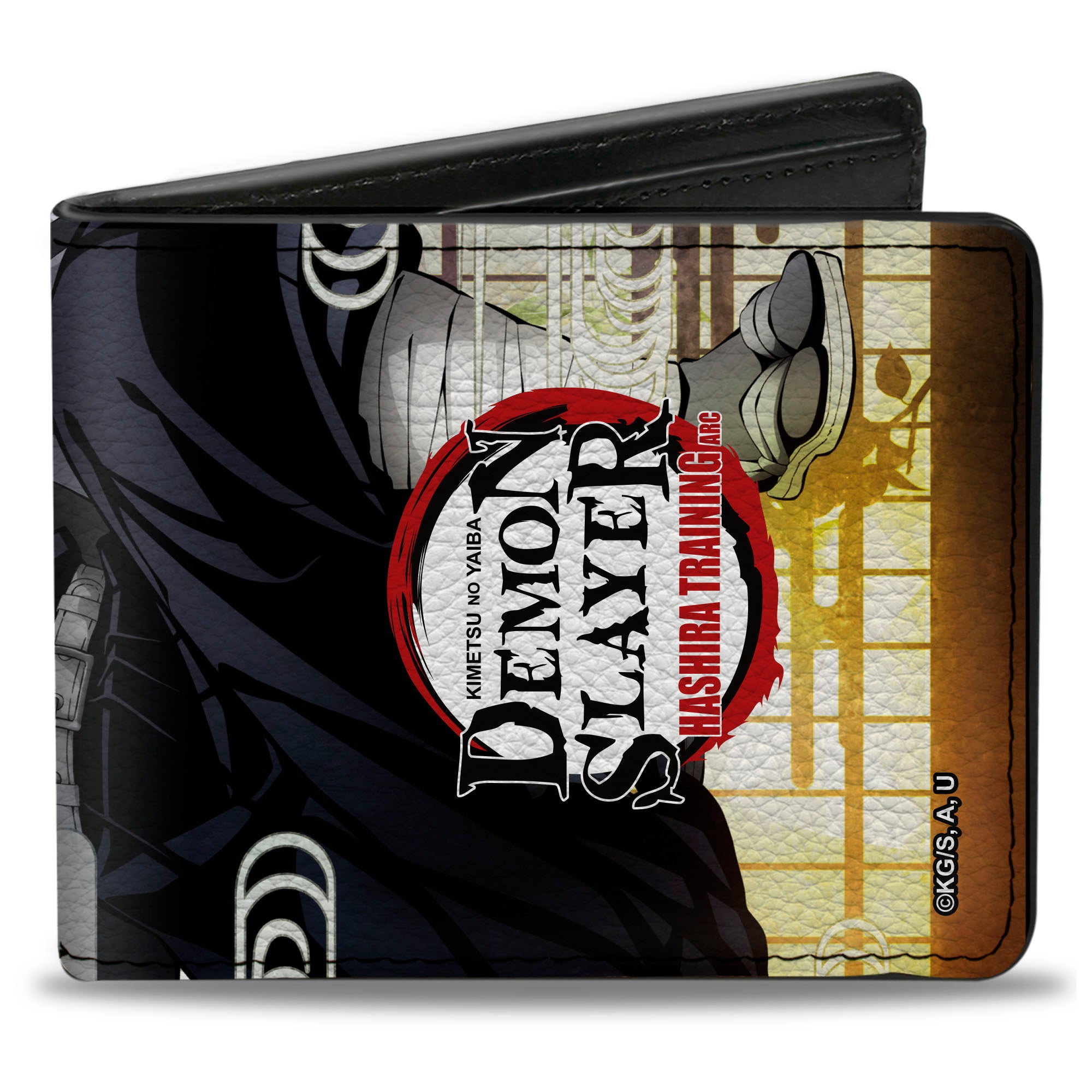 Bi-Fold Wallet - DEMON SLAYER Obanai Iguro Serpent Pose and Title Logo Bi-Fold Wallets Demon Slayer