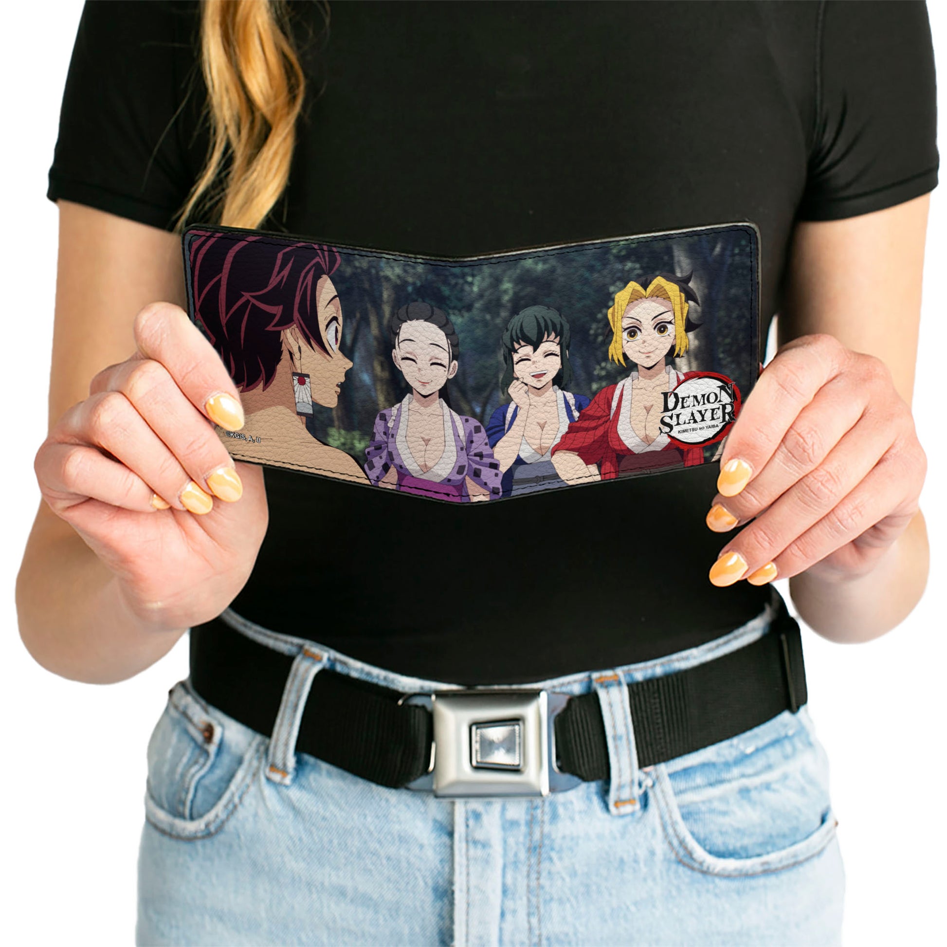 Bi-Fold Wallet - Demon Slayer Tanjiro and Tengen's Wives Scene Bi-Fold Wallets Demon Slayer