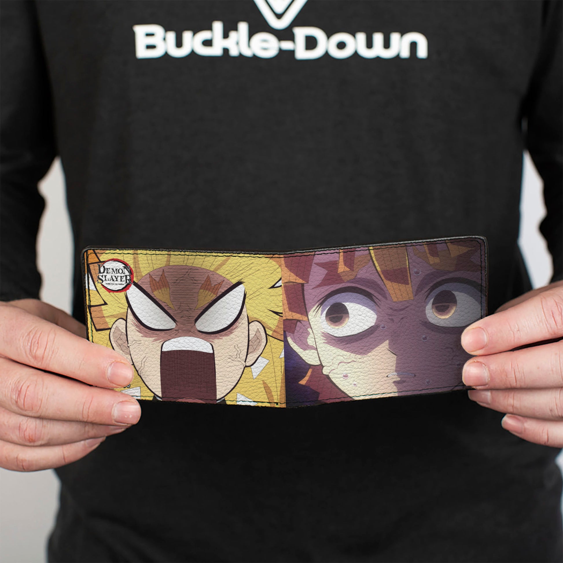 Bi-Fold Wallet - DEMON SLAYER Zenitsu Agatsuma Pose Blocks Bi-Fold Wallets Demon Slayer