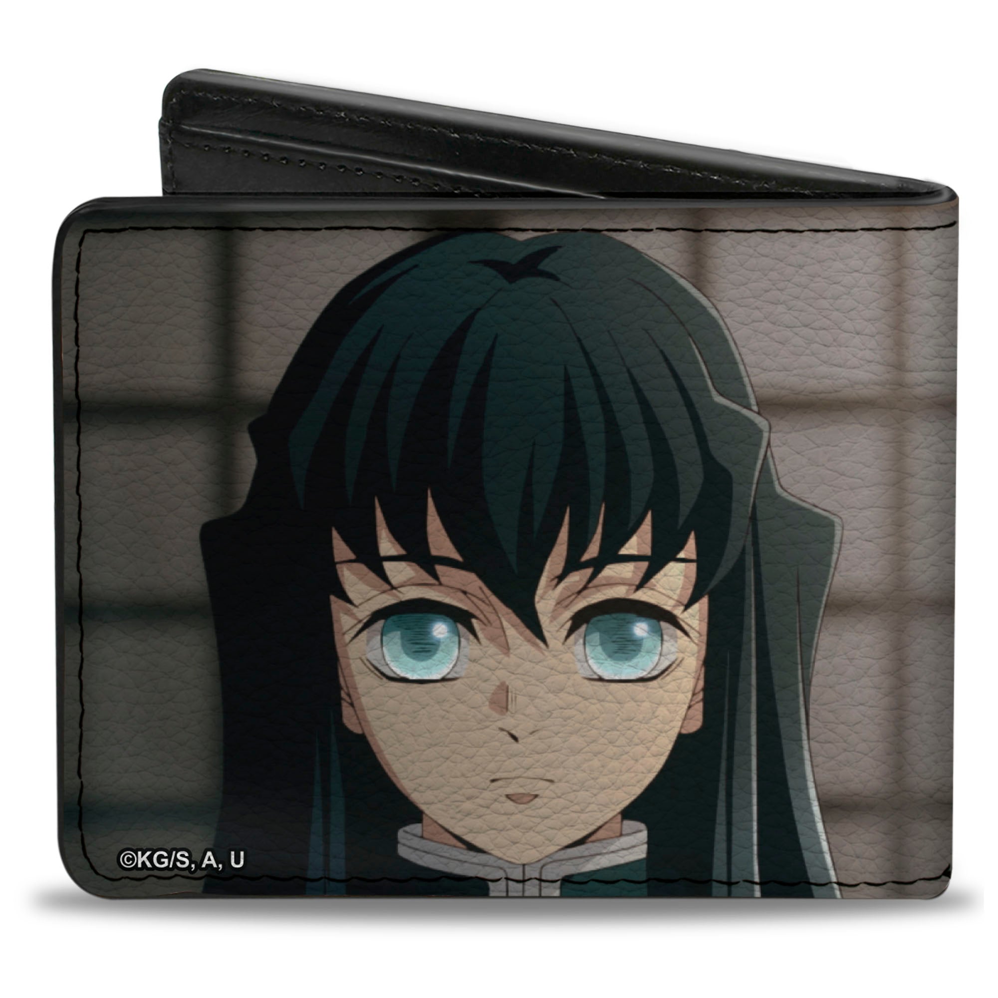 Bi-Fold Wallet - DEMON SLAYER Muichiro Tokito Mist Hashira Pose and Title Logo Bi-Fold Wallets Demon Slayer