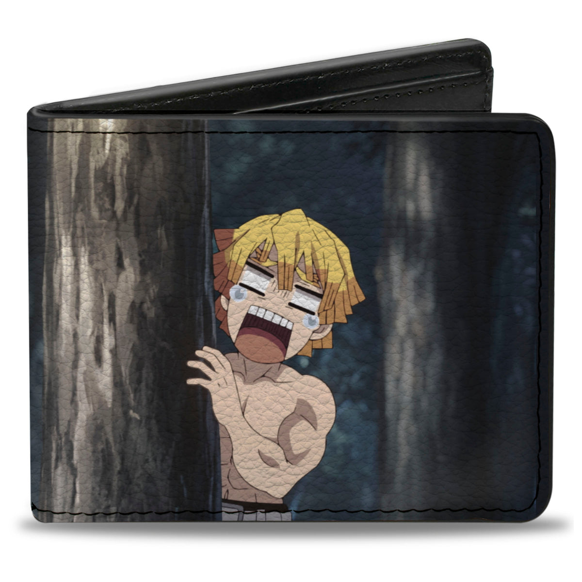 Bi-Fold Wallet - Demon Slayer Zenitsu Agatsuma Hiding Scene Bi-Fold Wallets Demon Slayer