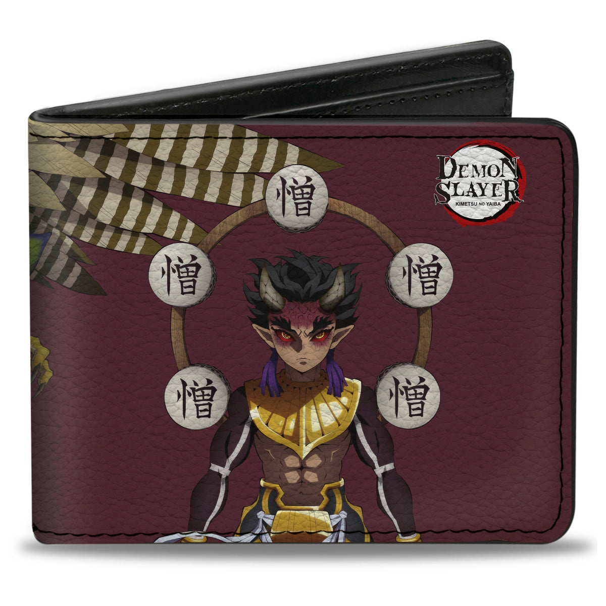Bi-Fold Wallet - Demon Slayer Hantengu Battle Clones Poses Red Bi-Fold Wallets Demon Slayer