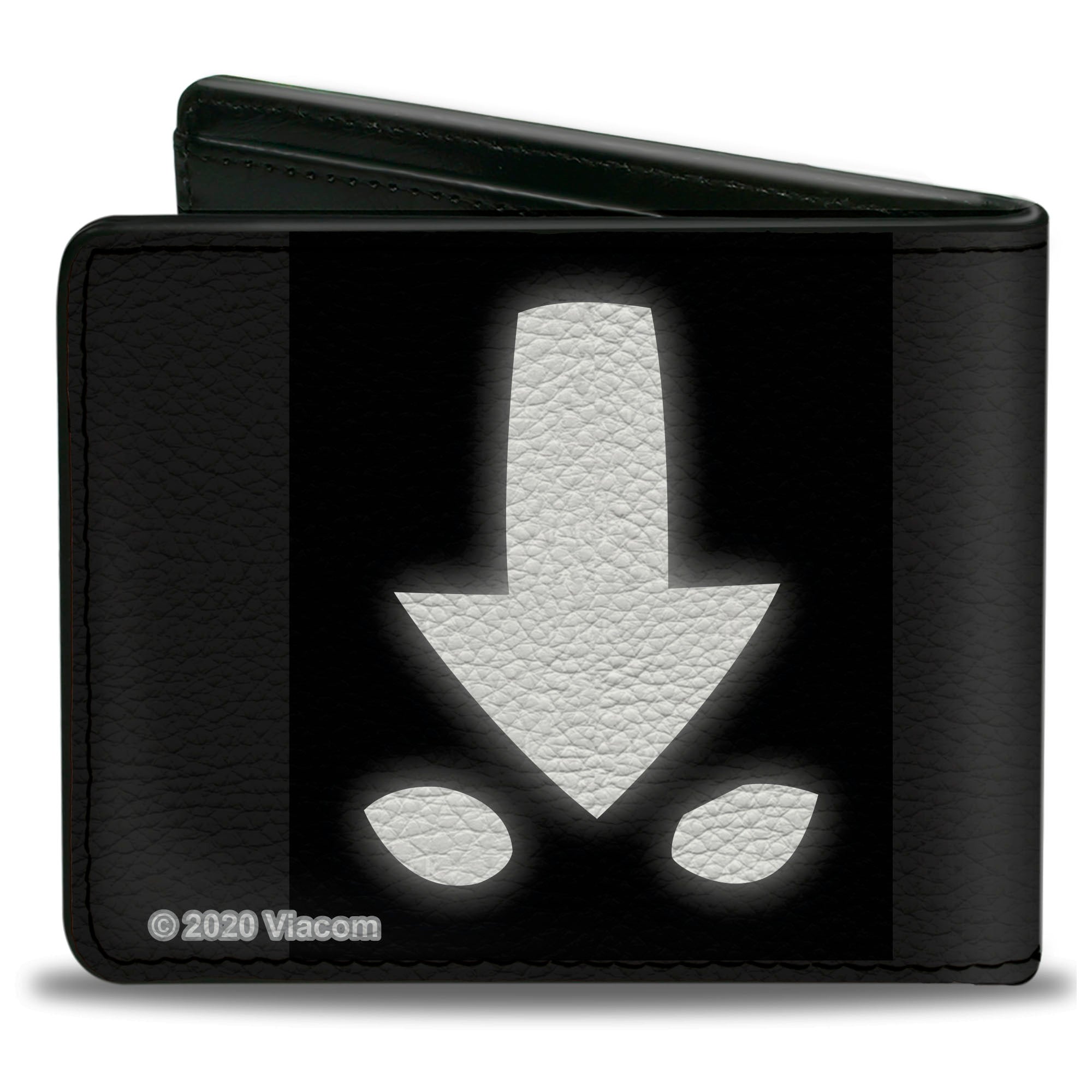Bi-Fold Wallet - Avatar the Last Airbender Aang Meditating Pose + Glowing Arrow Eyes Black White Bi-Fold Wallets Avatar The Last Airbender