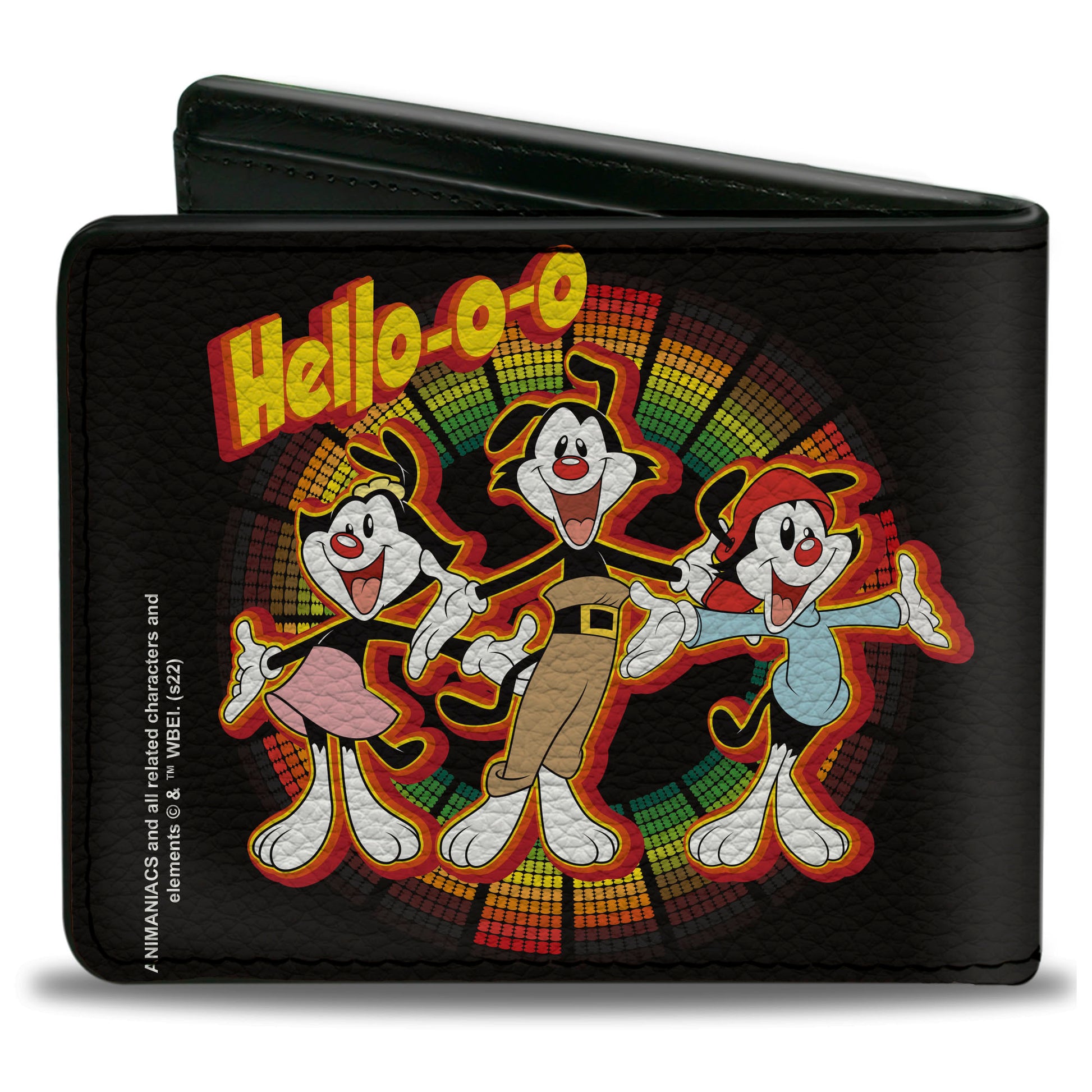 Bi-Fold Wallet - Animaniacs HELLOOO Group Pose Black Red Yellow Bi-Fold Wallets Animaniacs