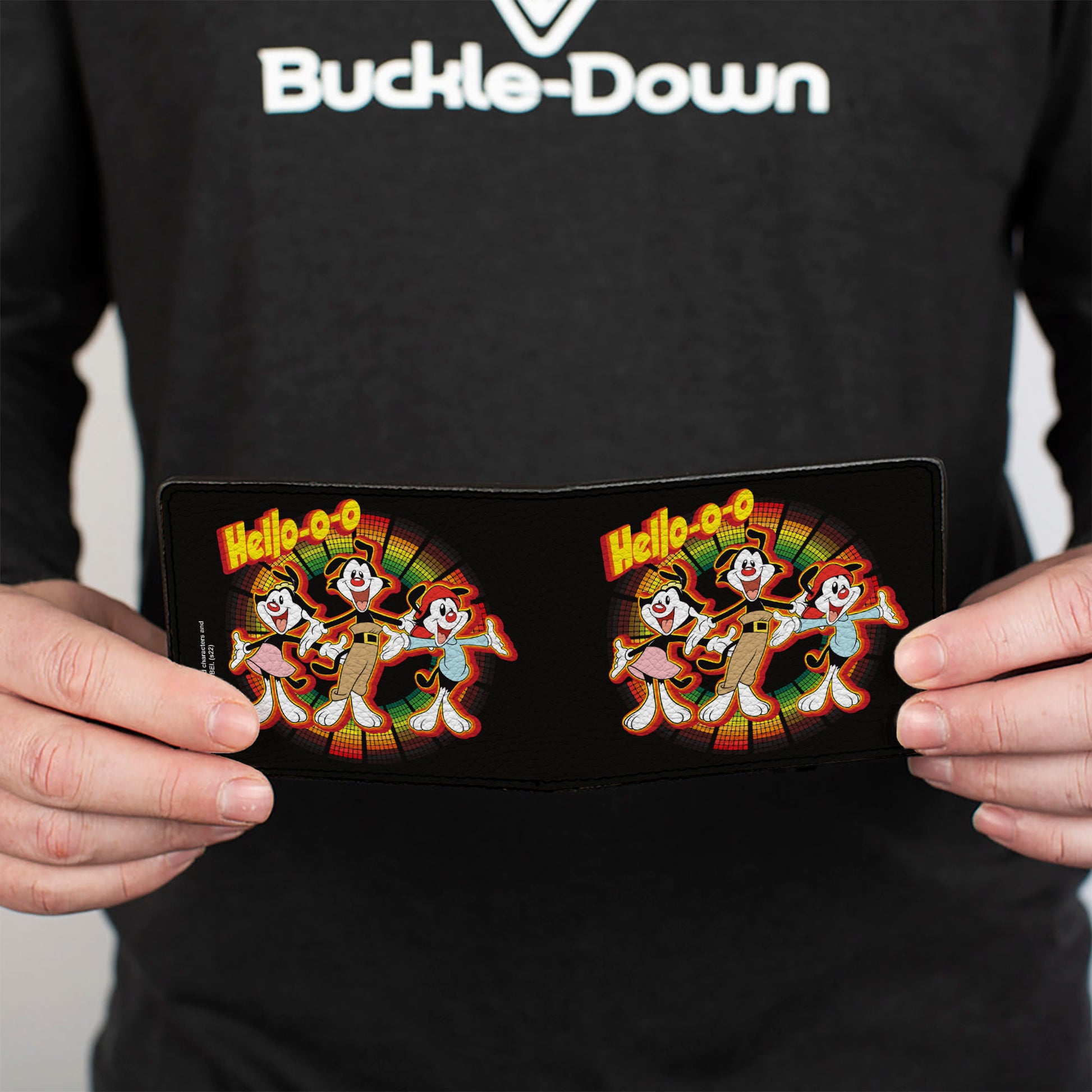 Bi-Fold Wallet - Animaniacs HELLOOO Group Pose Black Red Yellow Bi-Fold Wallets Animaniacs