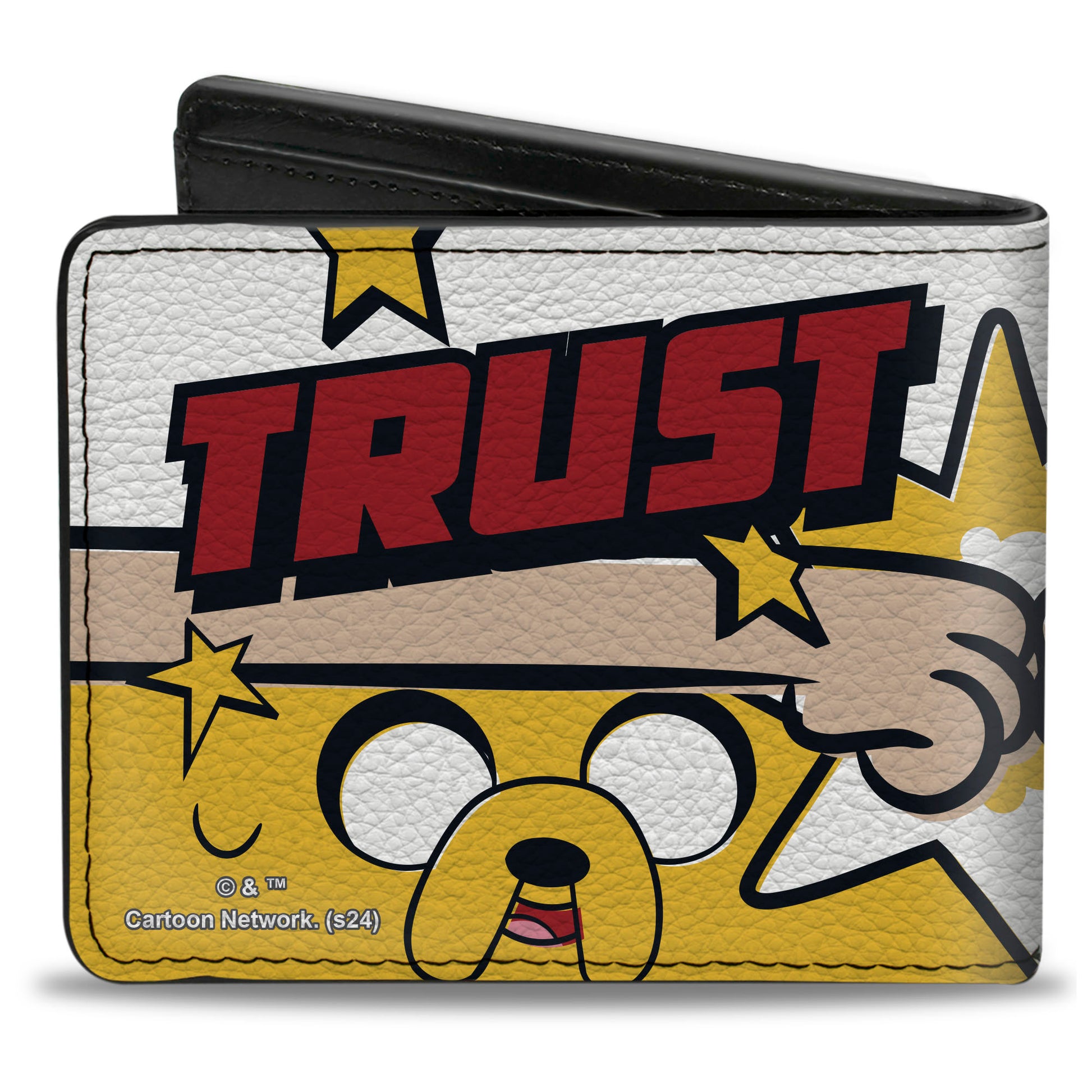 Bi-Fold Wallet - Adventure Time Jake and Finn TRUST POUND Pose Multi Color Bi-Fold Wallets Adventure Time