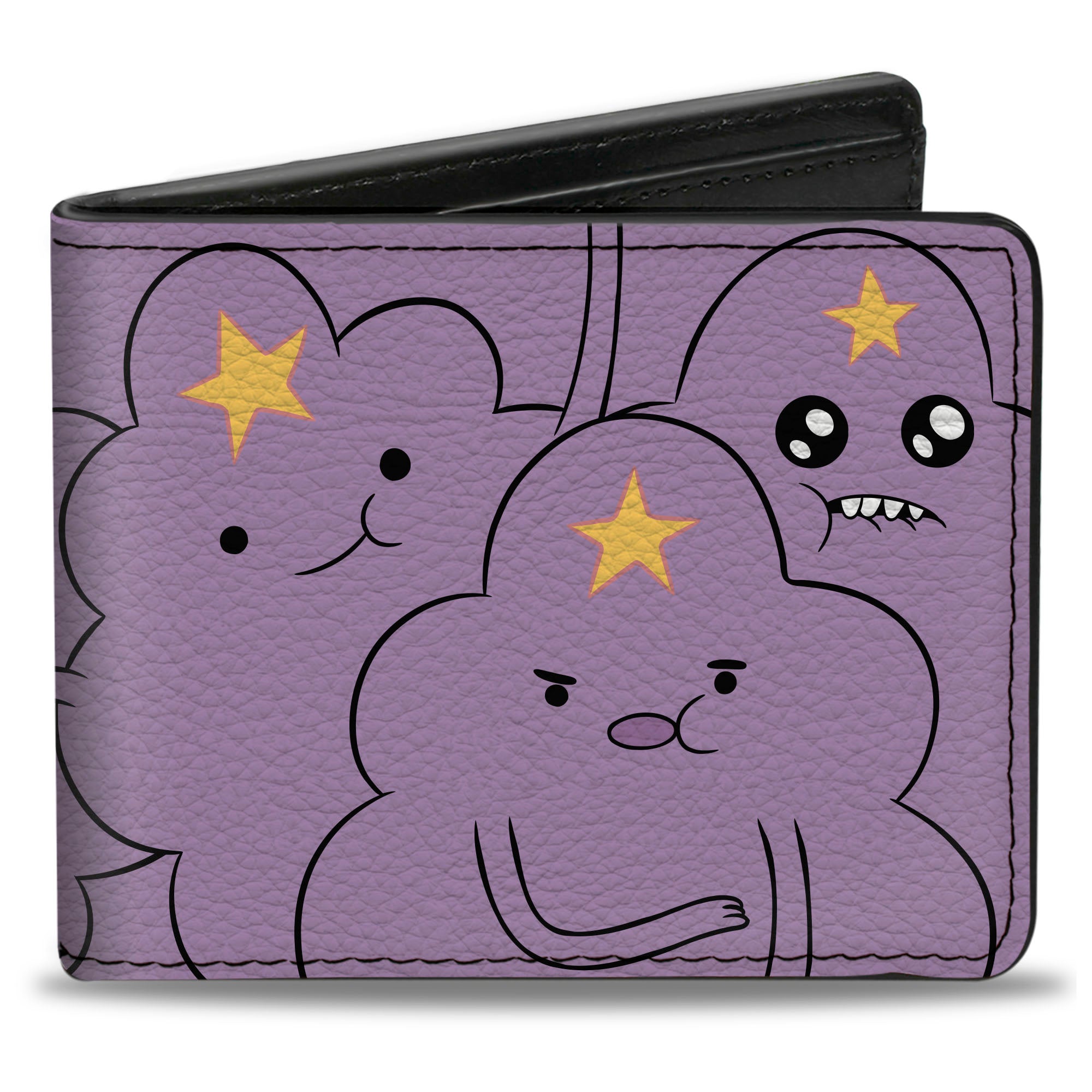 Bi-Fold Wallet - Adventure Time Lumpy Space Princess Poses Stacked Lavender Bi-Fold Wallets Adventure Time