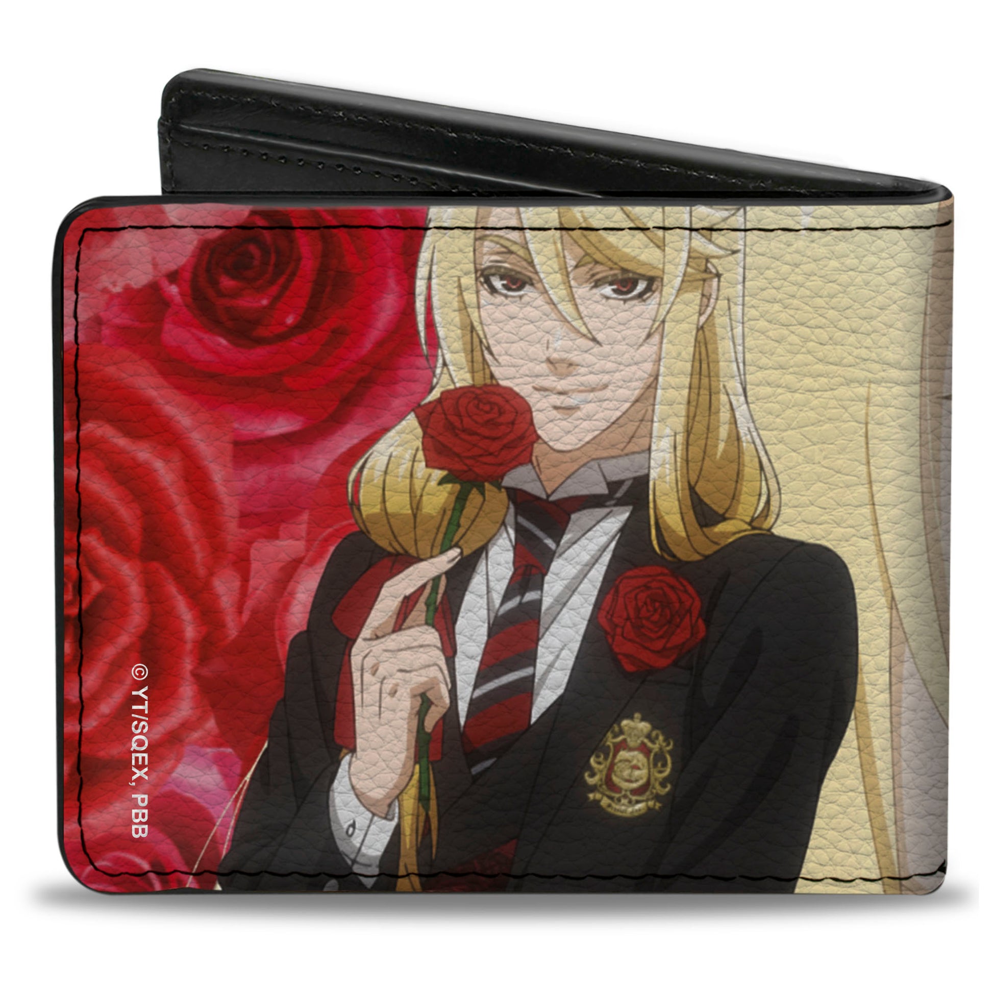 Bi-Fold Wallet - Black Butler Edgar Redmond Red Rose Pose and Face Reds Bi-Fold Wallets Black Butler