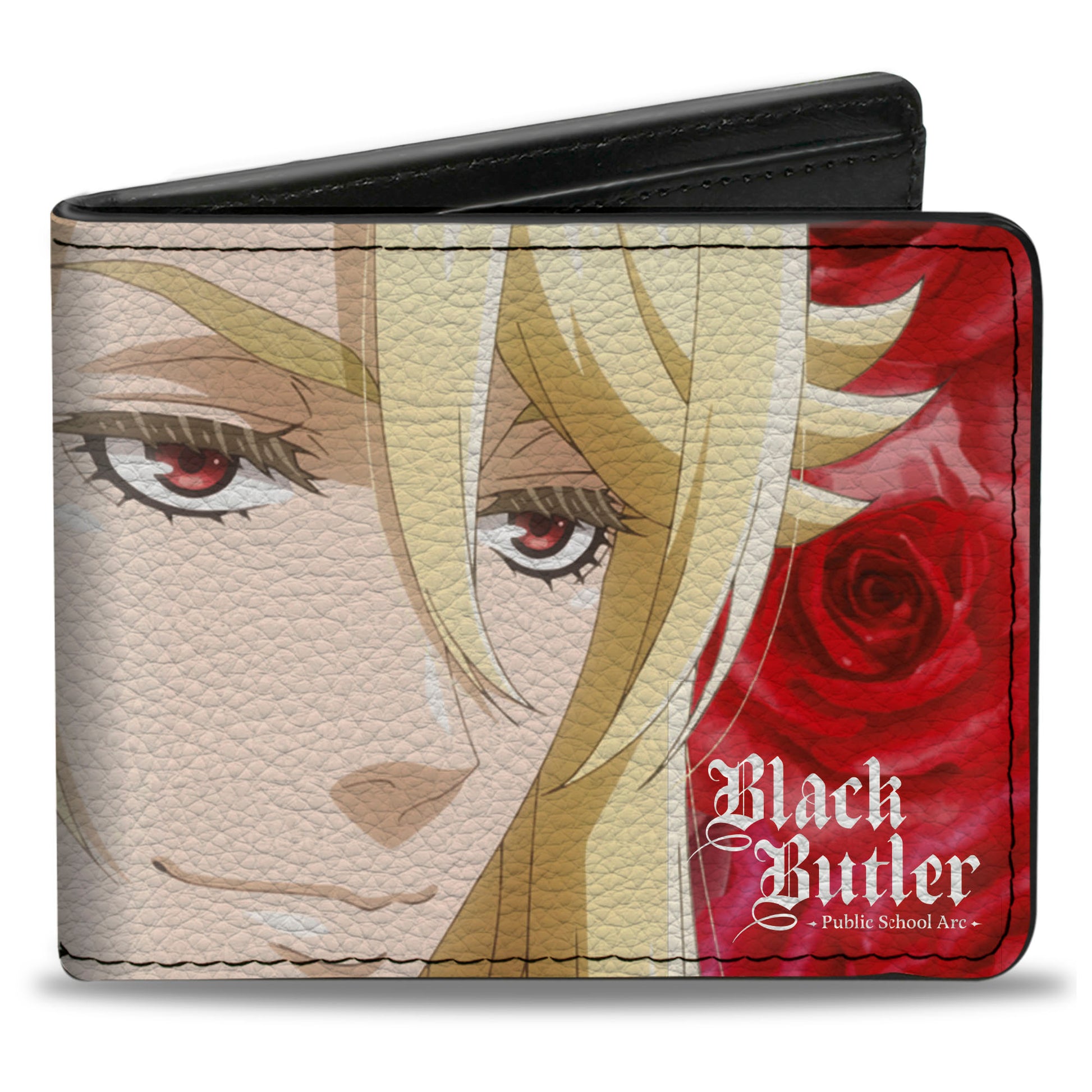 Bi-Fold Wallet - Black Butler Edgar Redmond Red Rose Pose and Face Reds Bi-Fold Wallets Black Butler