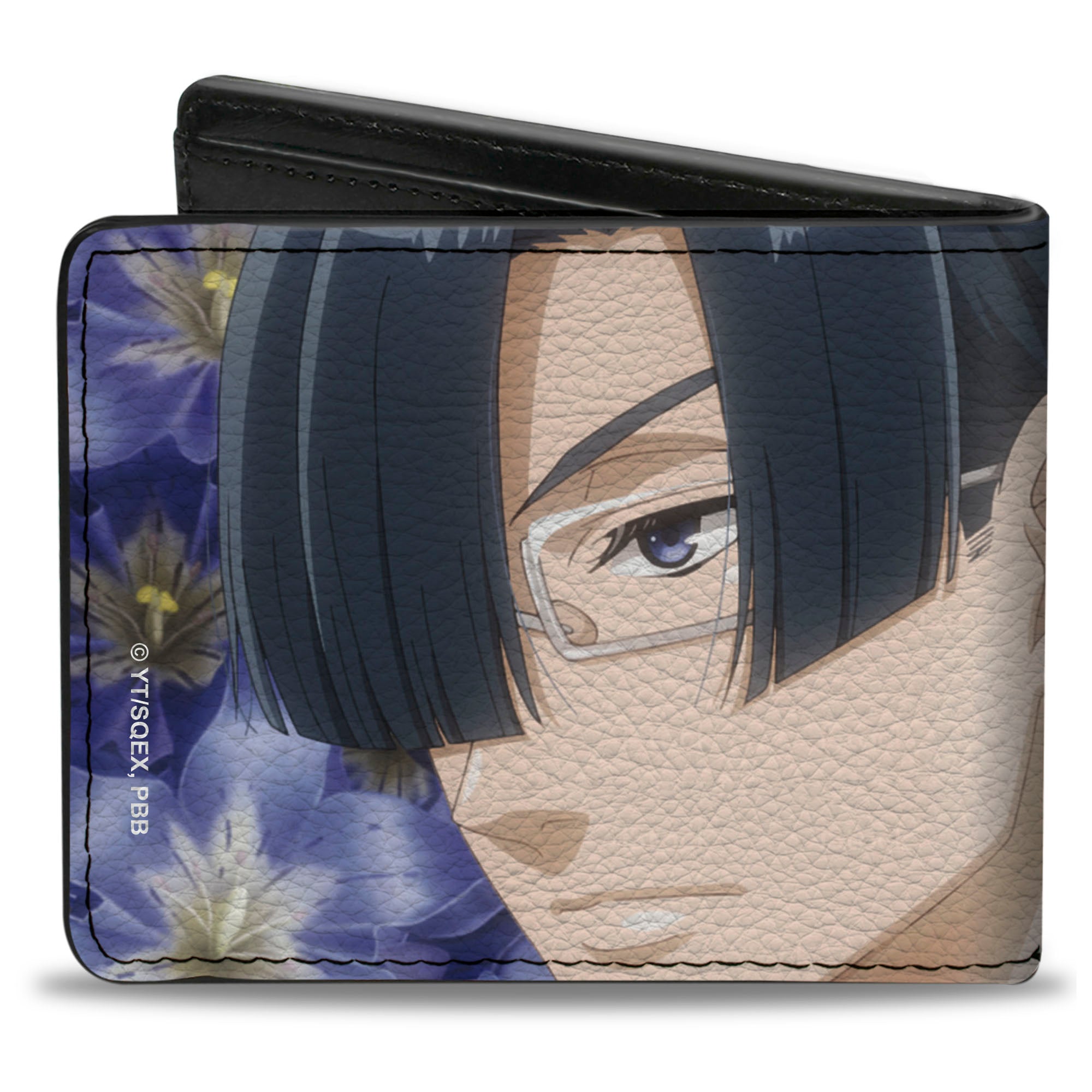 Bi-Fold Wallet - Black Butler Lawrence Bluewer Gentian Face and Pose Blues Bi-Fold Wallets Black Butler