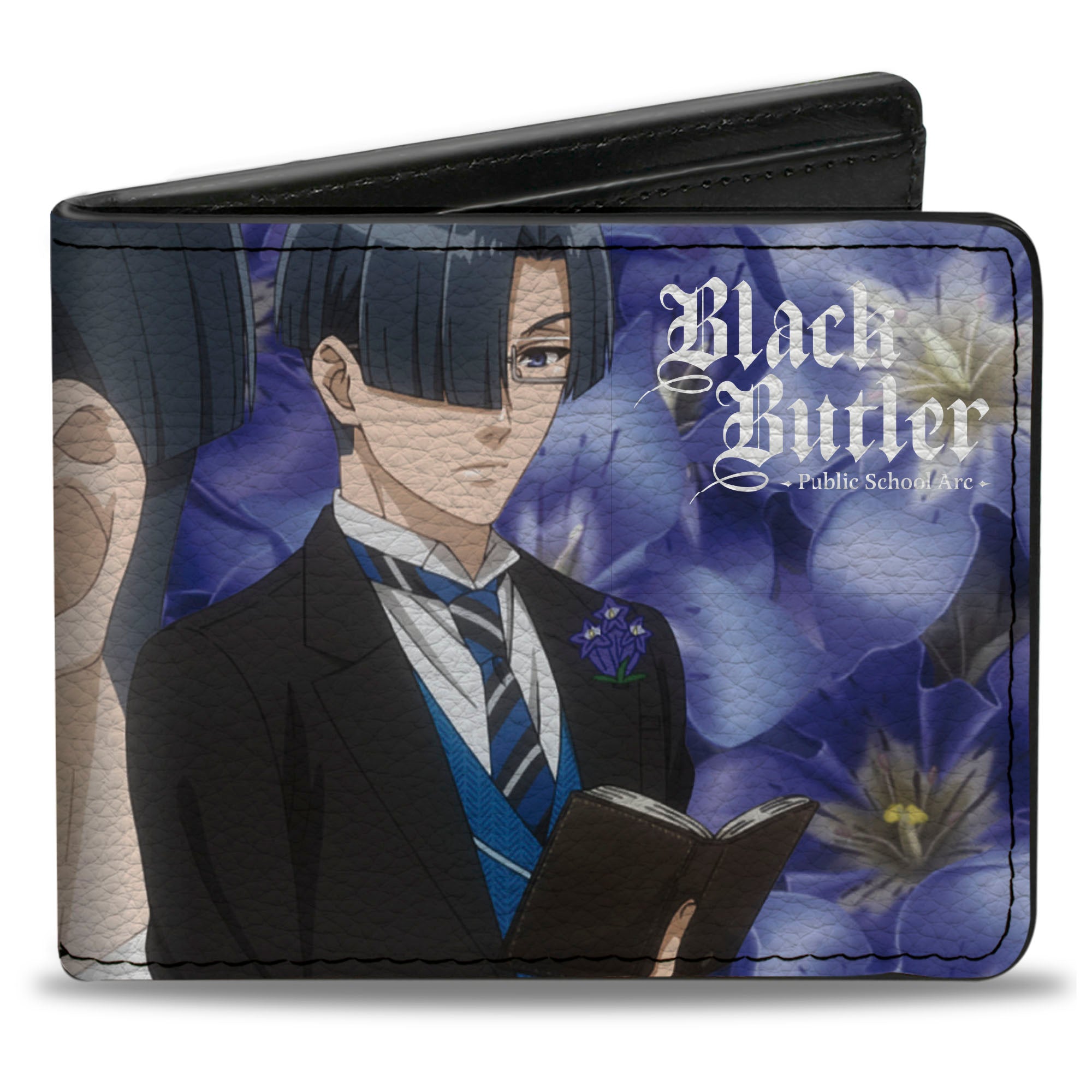 Bi-Fold Wallet - Black Butler Lawrence Bluewer Gentian Face and Pose Blues Bi-Fold Wallets Black Butler