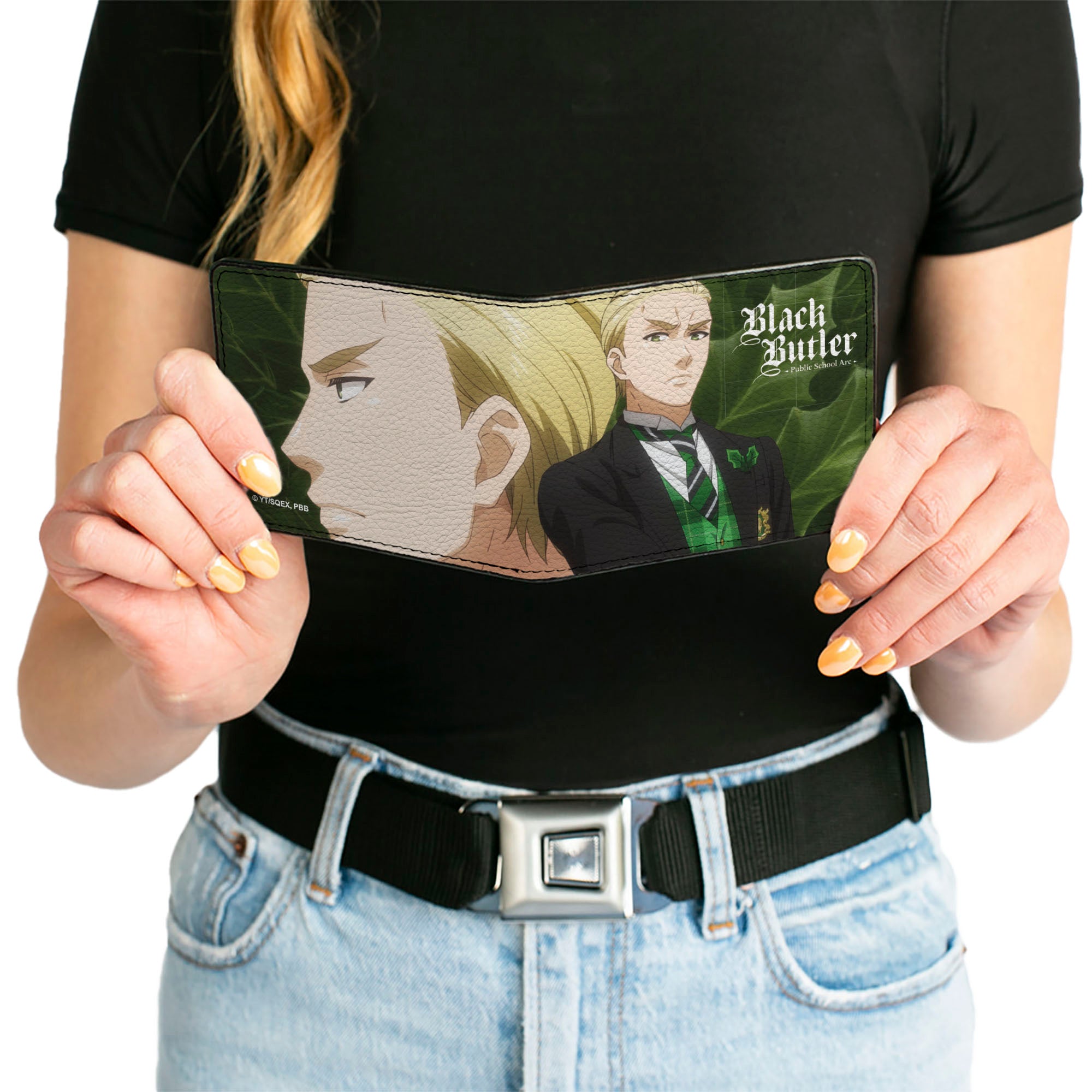 Bi-Fold Wallet - Black Butler Herman Greenhill Holly Face and Pose Greens Bi-Fold Wallets Black Butler