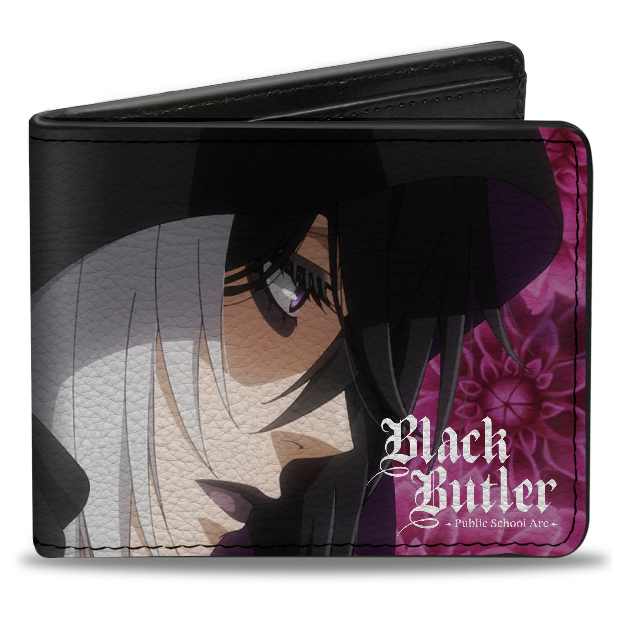 Bi-Fold Wallet - Black Butler Gregory Violet Dahlia Pose and Face Purples Bi-Fold Wallets Black Butler