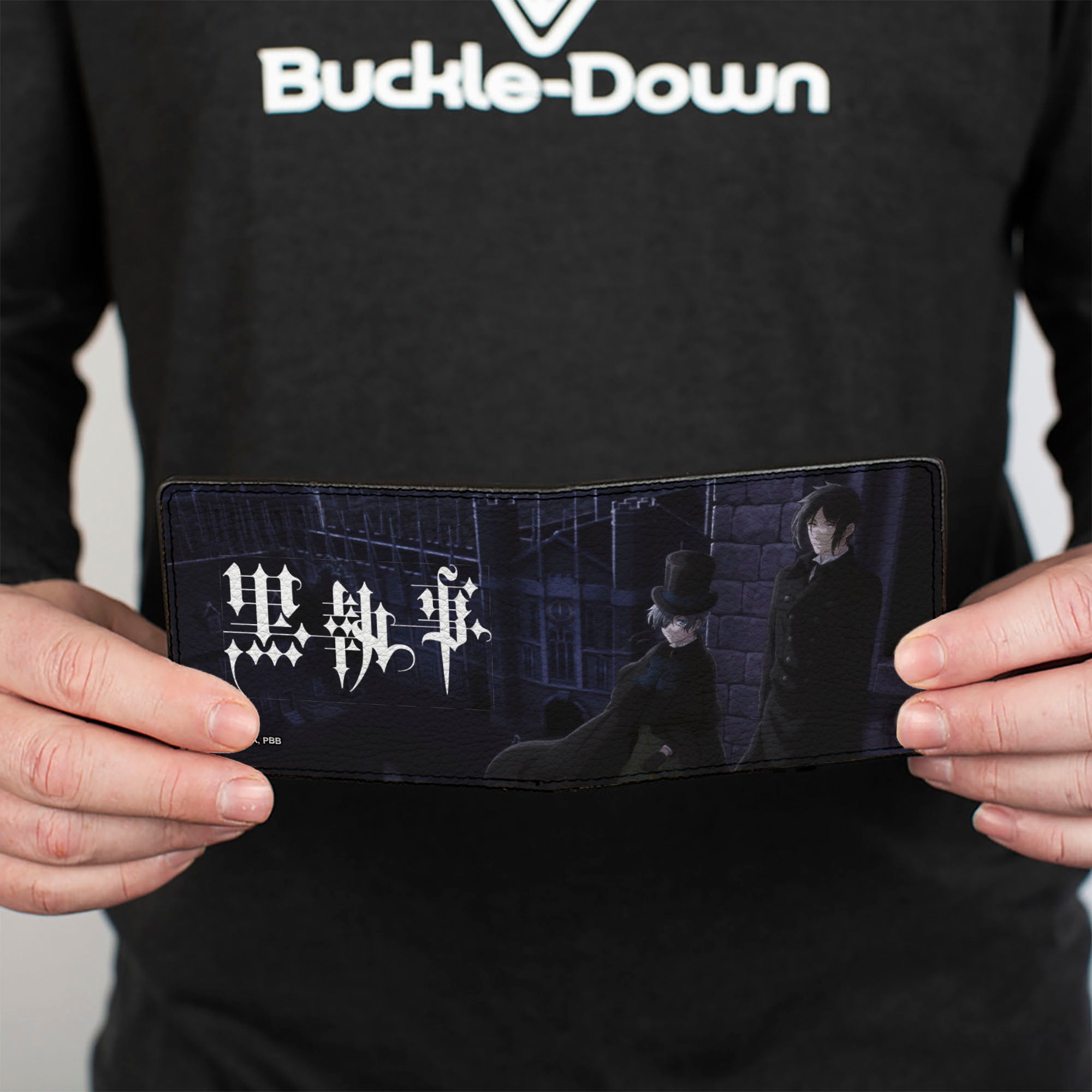 Bi-Fold Wallet - Black Butler Ciel and Sebastian Weston College Scene Blues Bi-Fold Wallets Black Butler