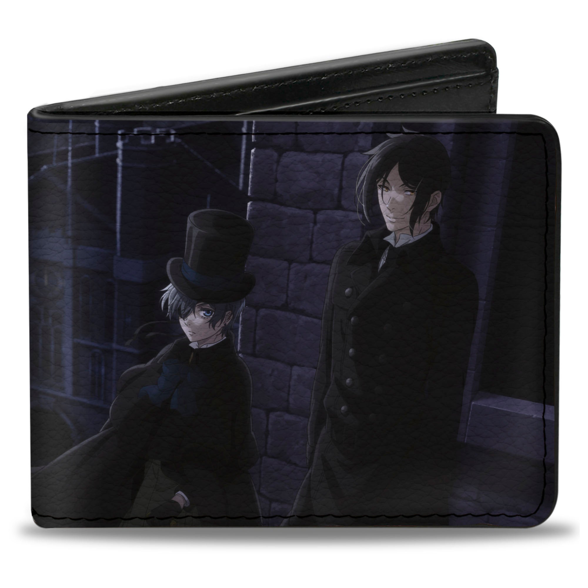 Bi-Fold Wallet - Black Butler Ciel and Sebastian Weston College Scene Blues Bi-Fold Wallets Black Butler