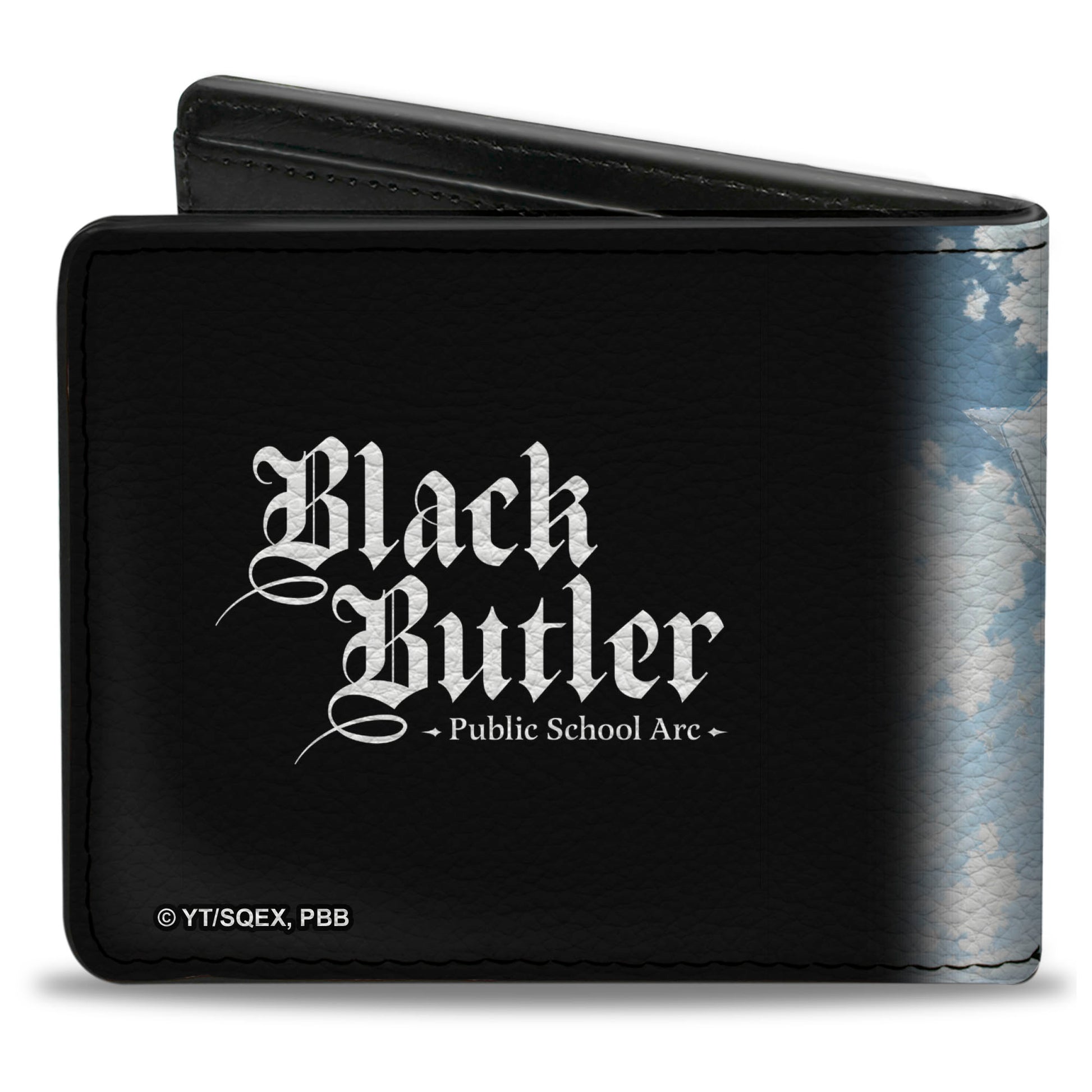 Bi-Fold Wallet - Black Butler Ciel and Sebastian Weston College House Heads Scene Bi-Fold Wallets Black Butler