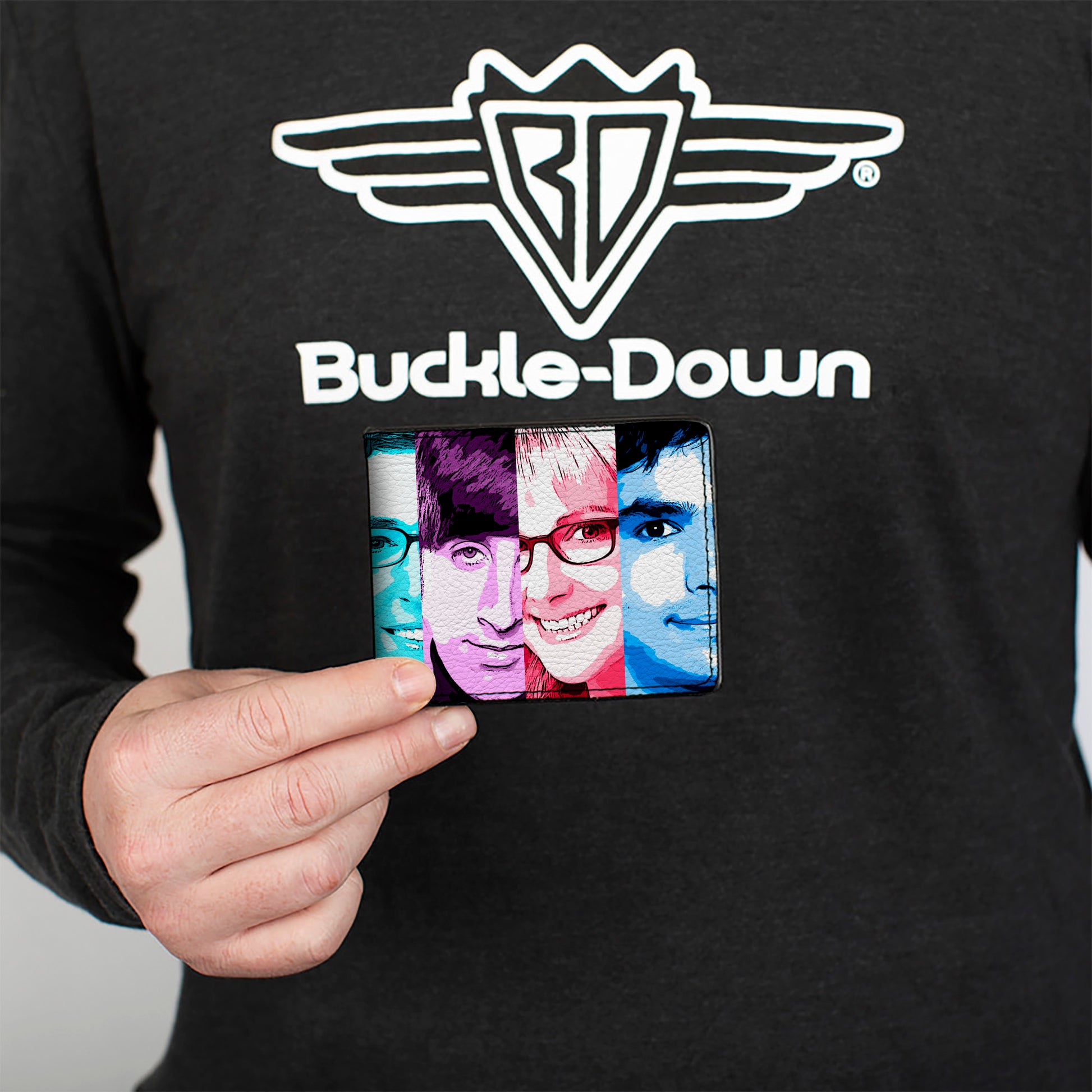 Bi-Fold Wallet - The Big Bang Theory Characters Panels Multi Color Bi-Fold Wallets The Big Bang Theory