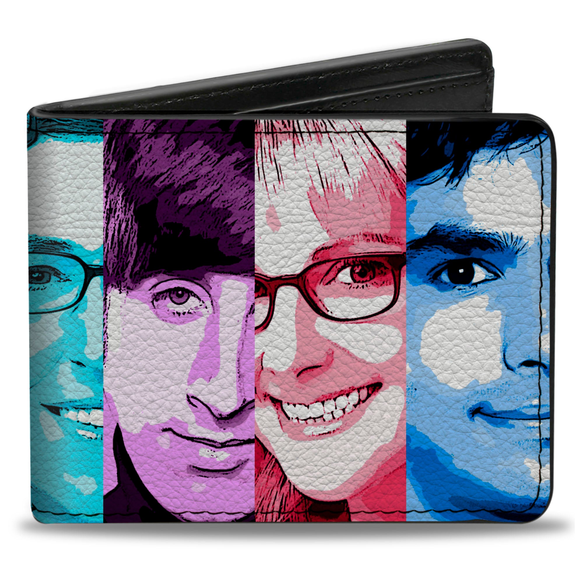 Bi-Fold Wallet - The Big Bang Theory Characters Panels Multi Color Bi-Fold Wallets The Big Bang Theory