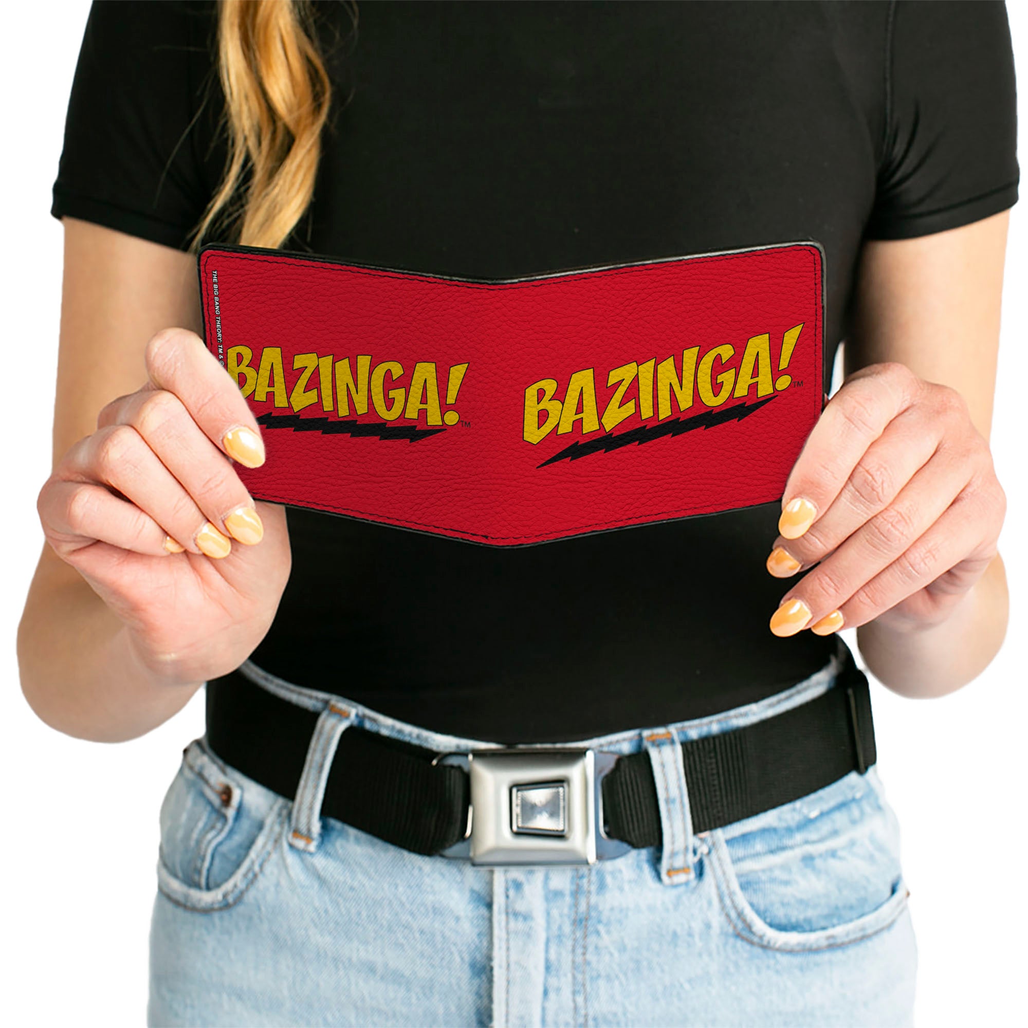 Bi-Fold Wallet - BAZINGA! Red Gold Black Bi-Fold Wallets The Big Bang Theory