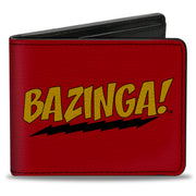 Bi-Fold Wallet - BAZINGA! Red Gold Black Bi-Fold Wallets The Big Bang Theory