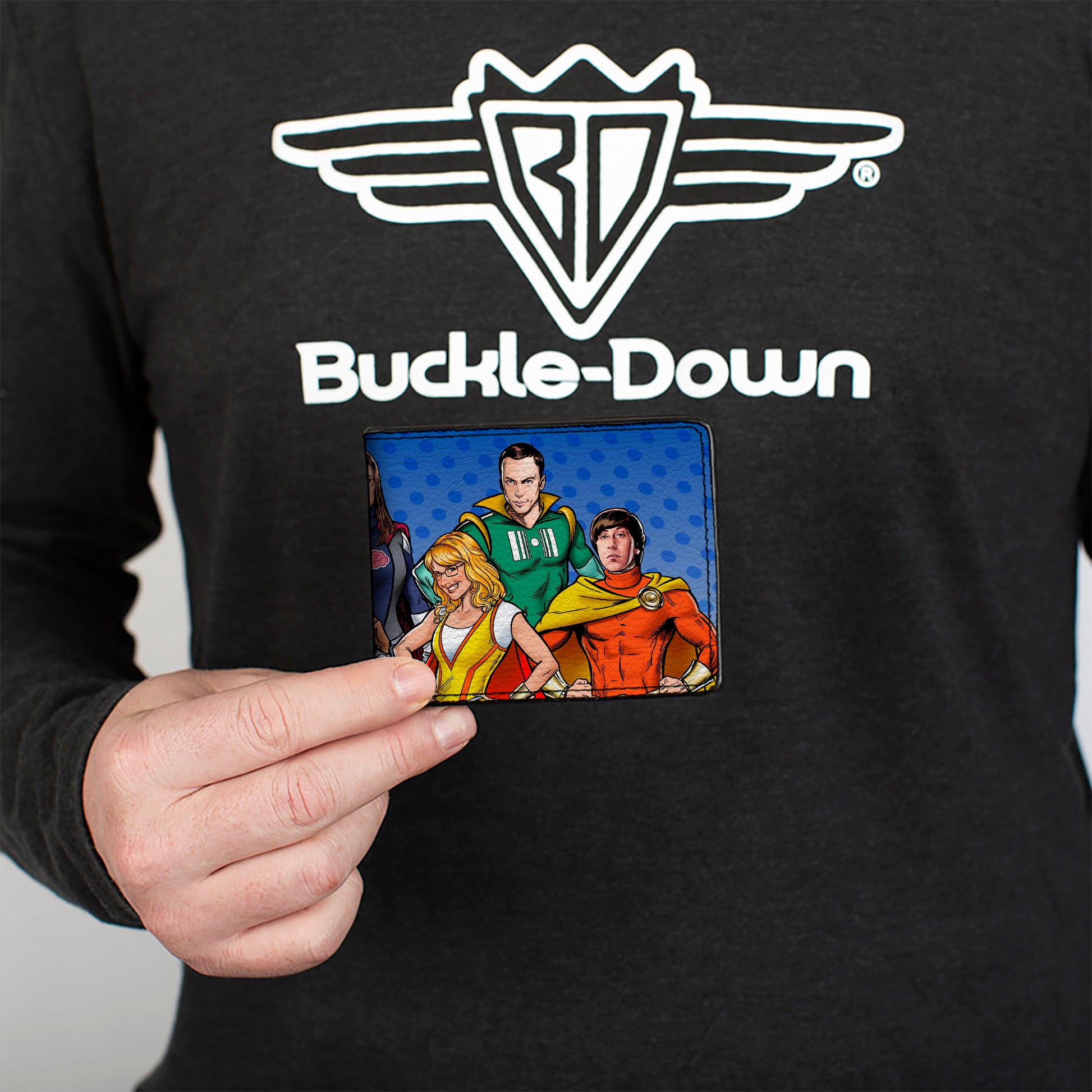 Bi-Fold Wallet - The Big Bang Theory Superhero Characters2 Bi-Fold Wallets The Big Bang Theory