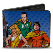 Bi-Fold Wallet - The Big Bang Theory Superhero Characters2 Bi-Fold Wallets The Big Bang Theory