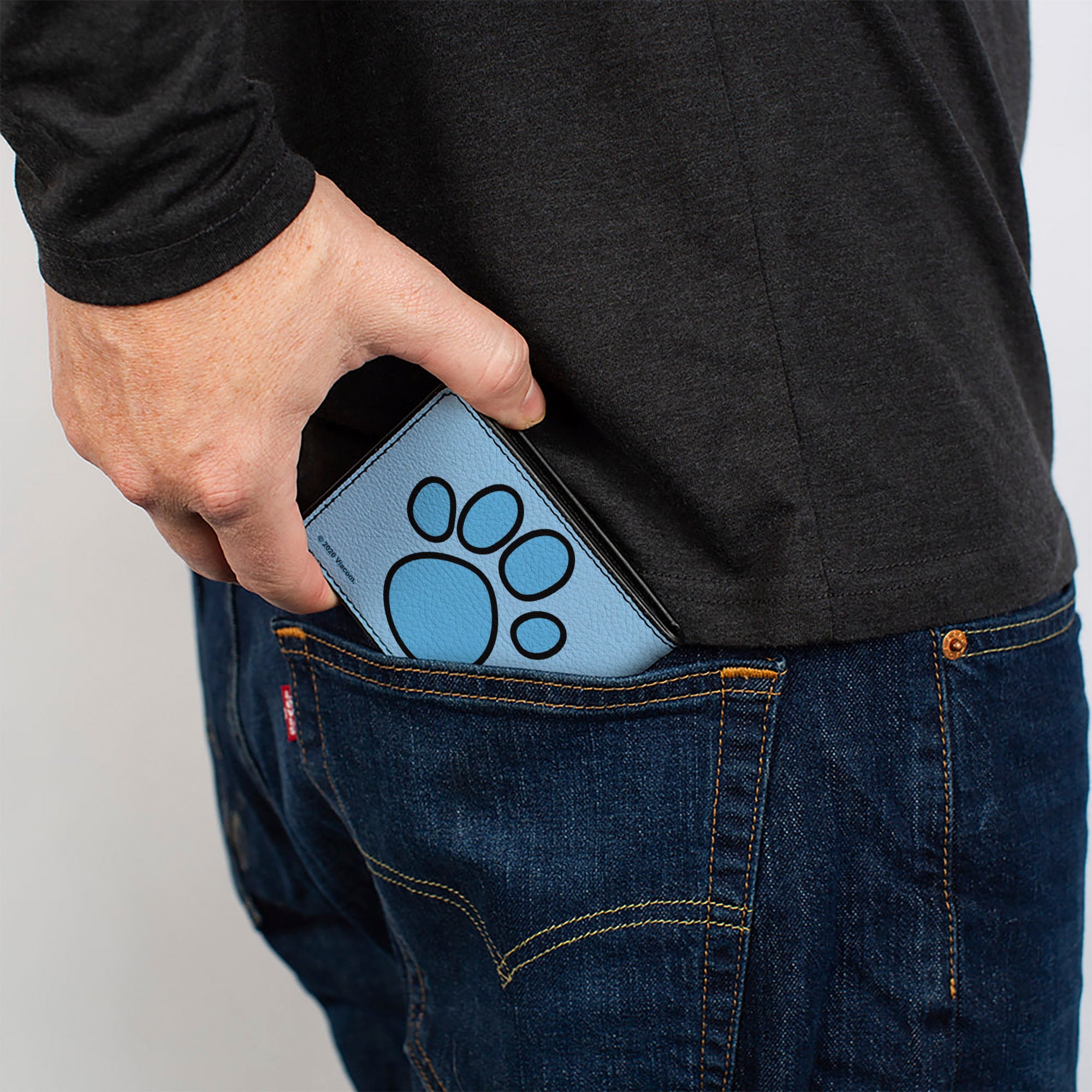 Bi-Fold Wallet - Blue's Clues Blue Face + Paw Print Blues Bi-Fold Wallets Blue's Clues