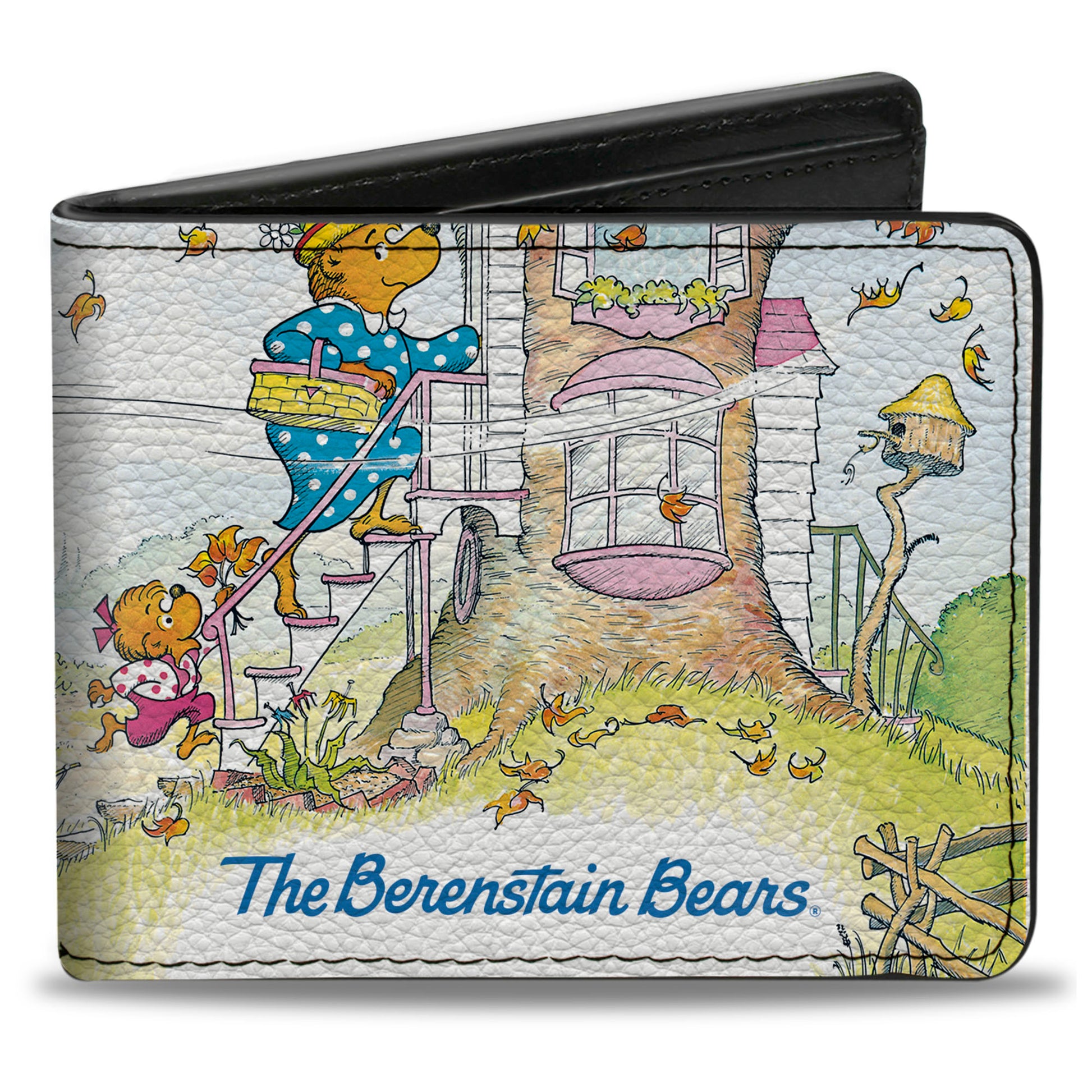 Bi-Fold Wallet - The Berenstain Bears Tree House Stairs Pose Bi-Fold Wallets The Berenstain Bears