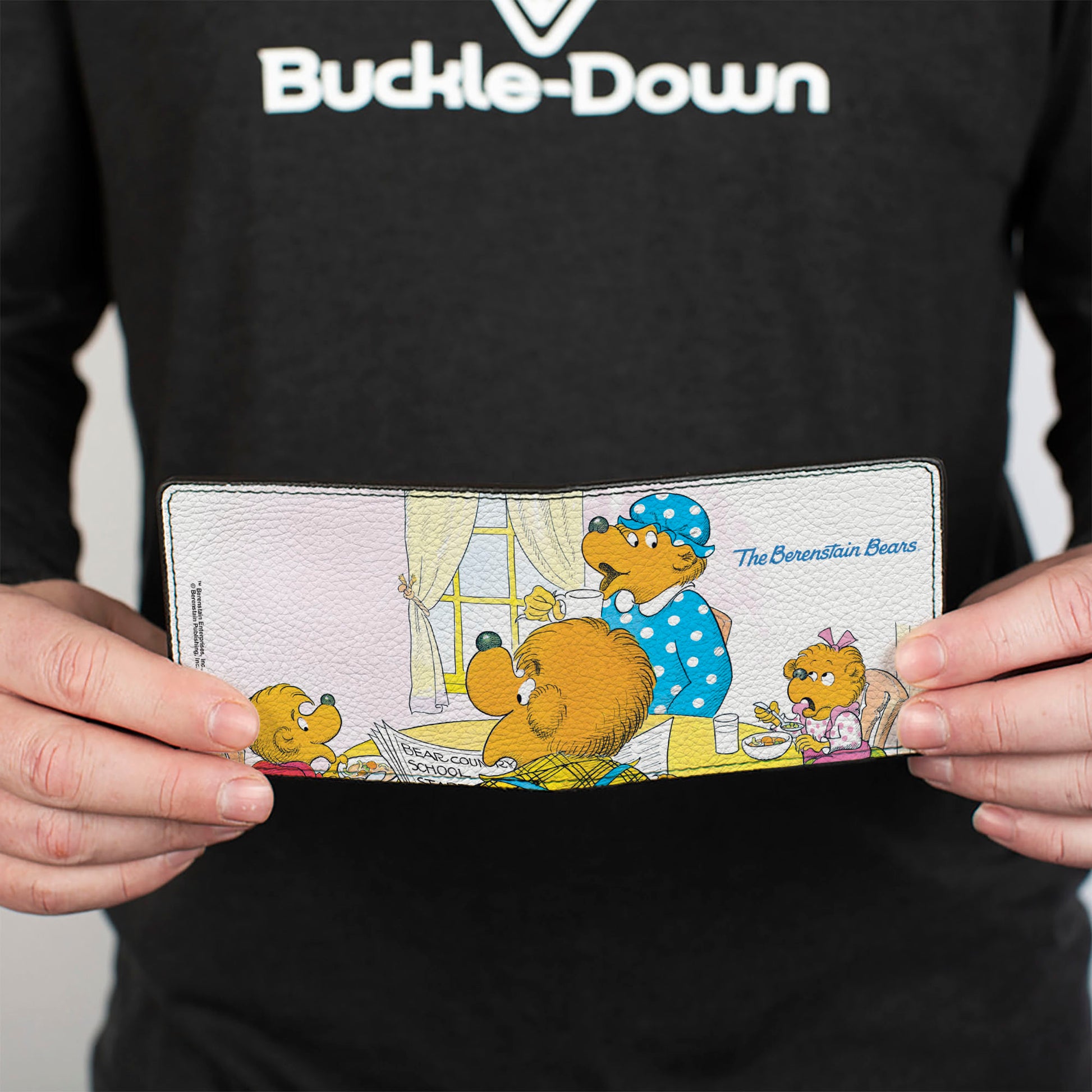 Bi-Fold Wallet - The Berenstain Bears Family Breakfast Table Pose Bi-Fold Wallets The Berenstain Bears