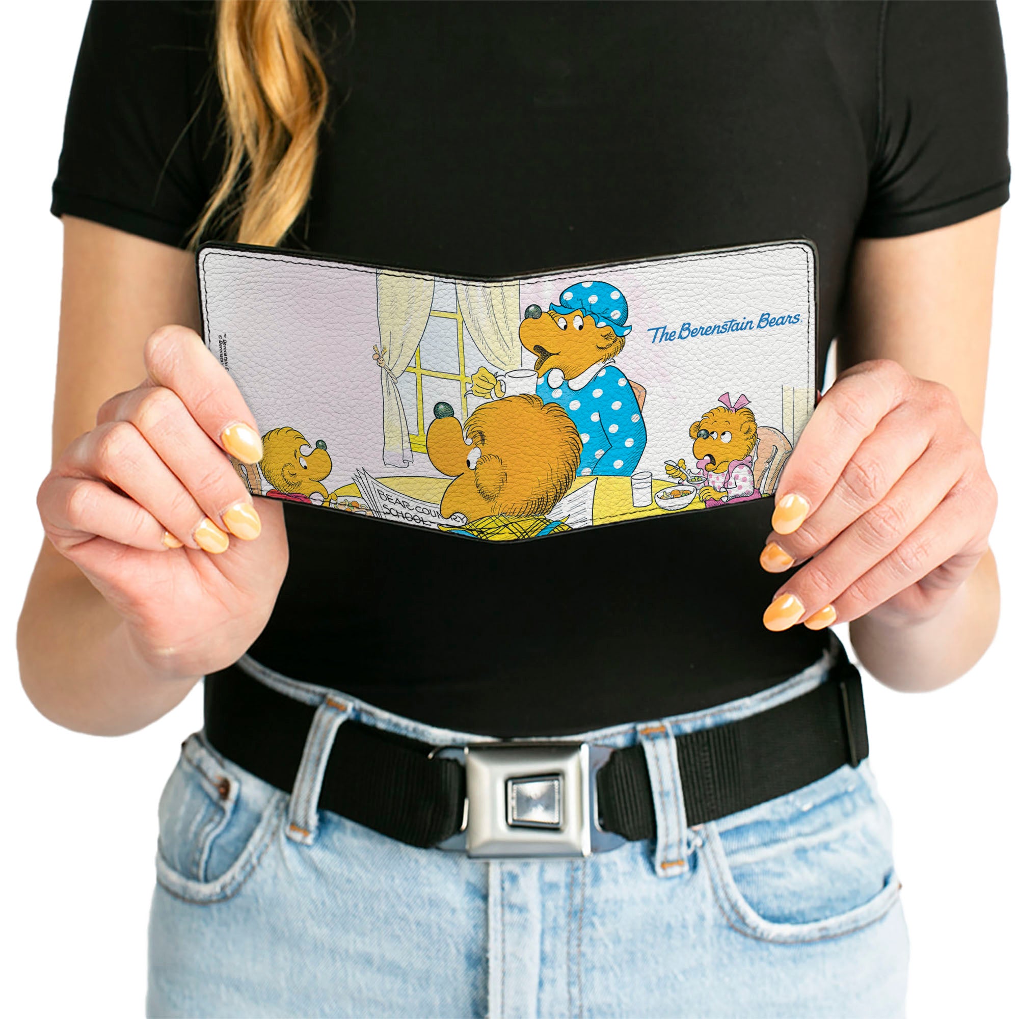 Bi-Fold Wallet - The Berenstain Bears Family Breakfast Table Pose Bi-Fold Wallets The Berenstain Bears