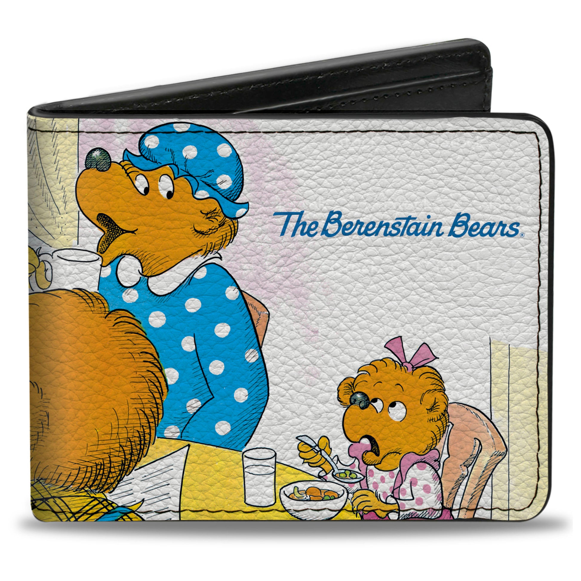 Bi-Fold Wallet - The Berenstain Bears Family Breakfast Table Pose Bi-Fold Wallets The Berenstain Bears