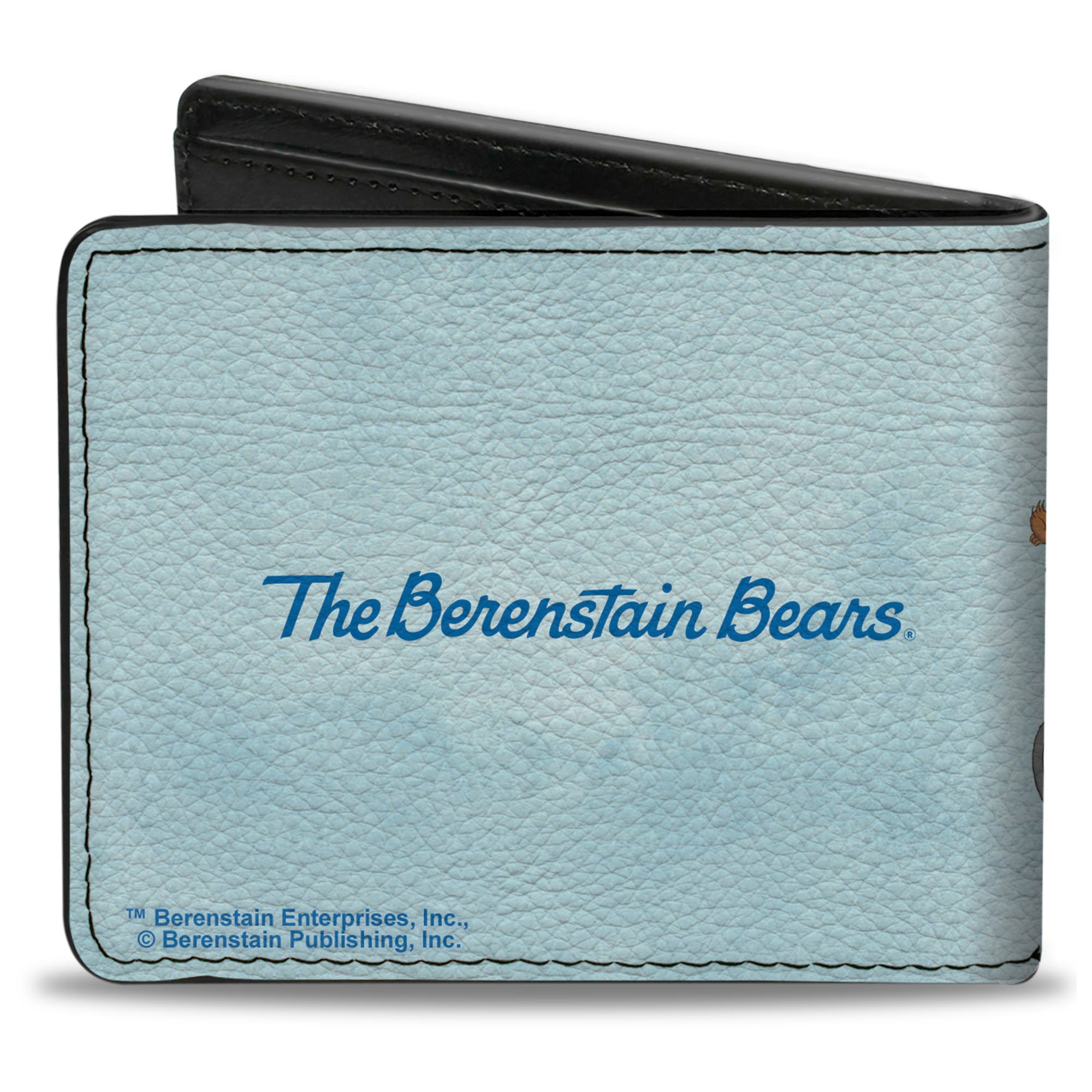 Bi-Fold Wallet - The Berenstain Bears Bicycle Family Group Pose Blues Bi-Fold Wallets The Berenstain Bears