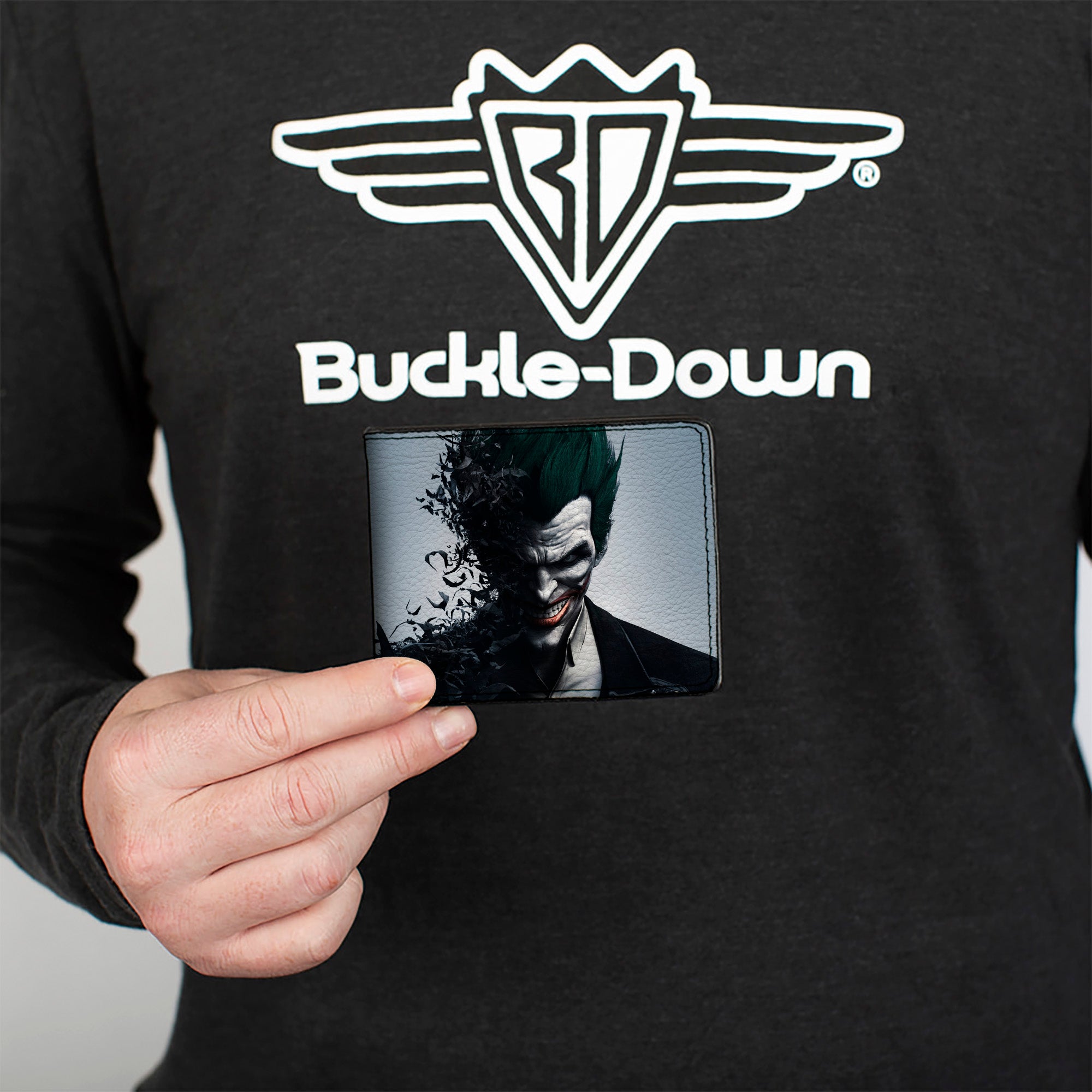 Bi-Fold Wallet - Joker Face Bats + BATMAN ARKHAM ORIGINS Bi-Fold Wallets DC Comics