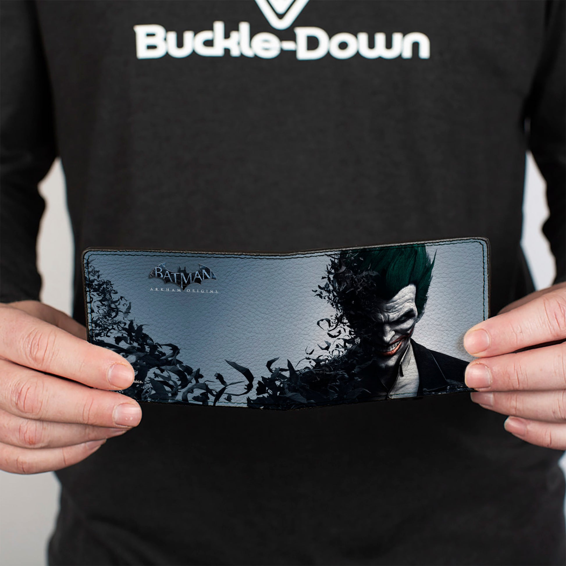 Bi-Fold Wallet - Joker Face Bats + BATMAN ARKHAM ORIGINS Bi-Fold Wallets DC Comics