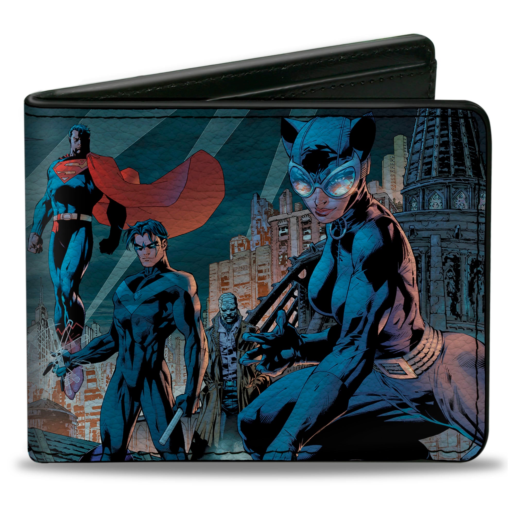 Bi-Fold Wallet - Batman Issue #619 Hush 9-Character Gotham City Skyline Cover Pose Bi-Fold Wallets DC Comics
