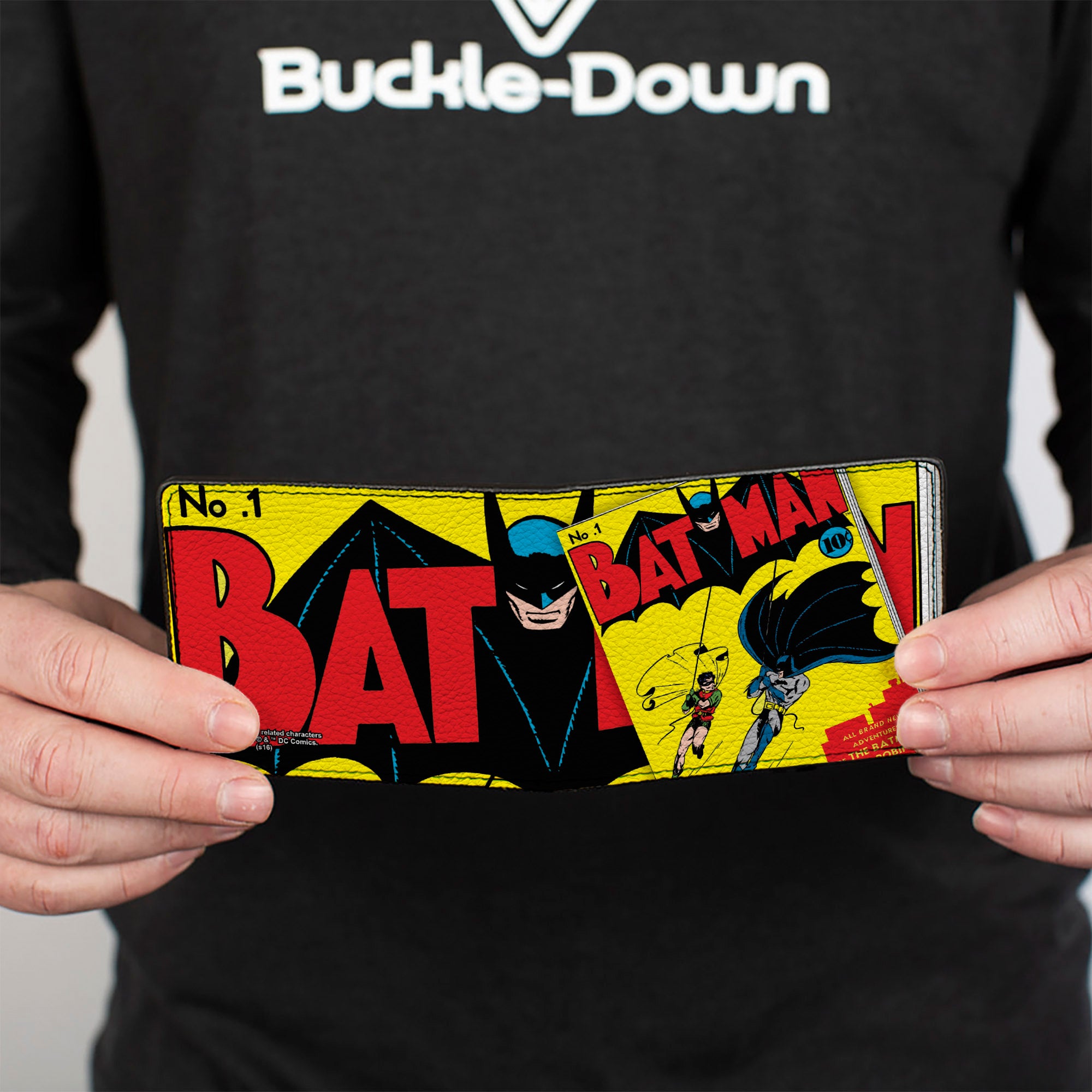 Bi-Fold Wallet - Classic BATMAN Issue #1 Robin & Batman Logo CLOSE-UP Cover Pose Bi-Fold Wallets DC Comics