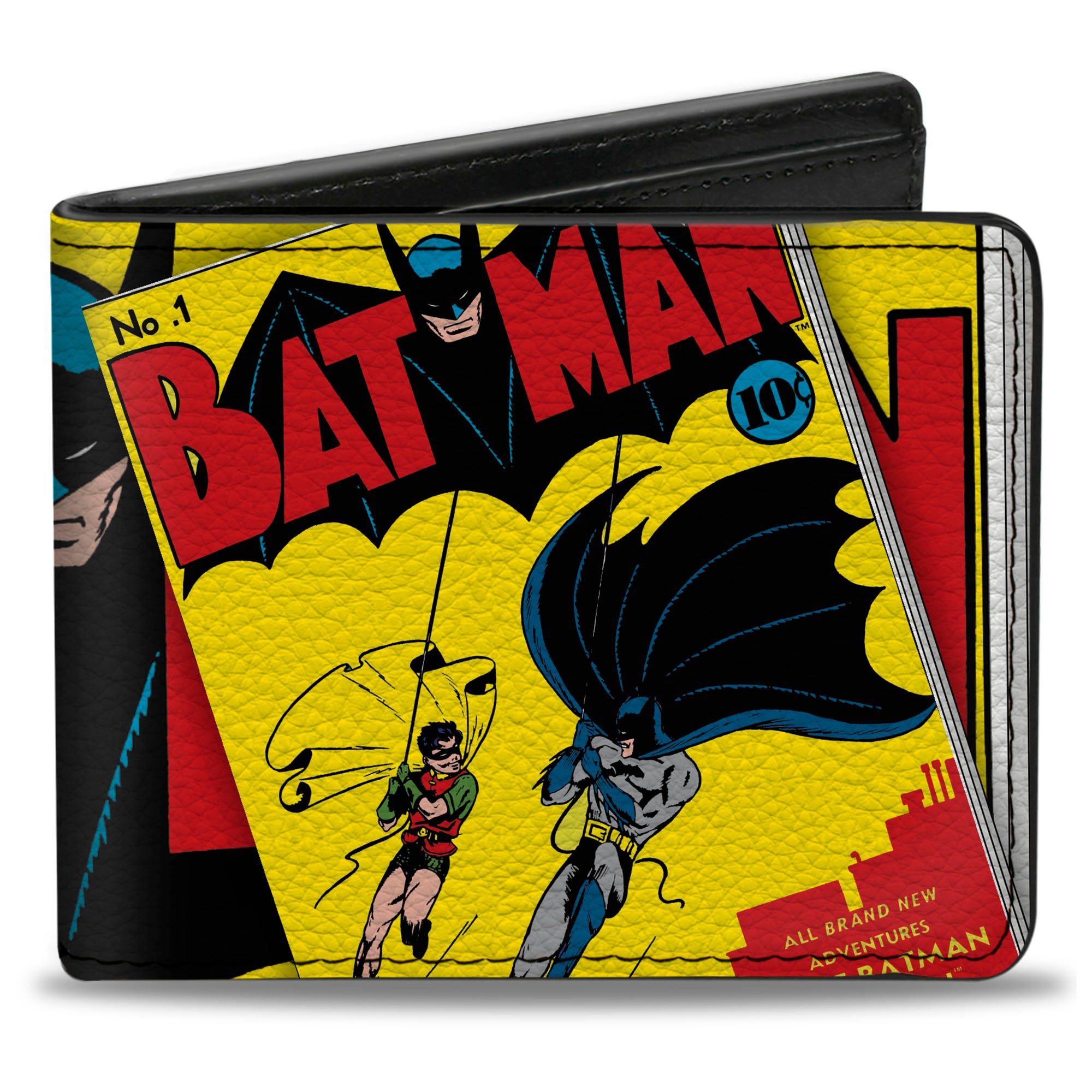 Bi-Fold Wallet - Classic BATMAN Issue #1 Robin & Batman Logo CLOSE-UP Cover Pose Bi-Fold Wallets DC Comics