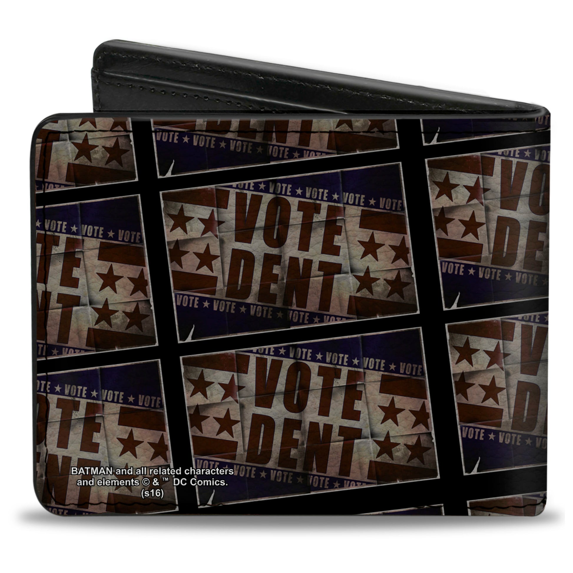Bi-Fold Wallet - Uncle Two-Face WE WANT YOU! VOTE DENT Poster Blocks Bi-Fold Wallets DC Comics