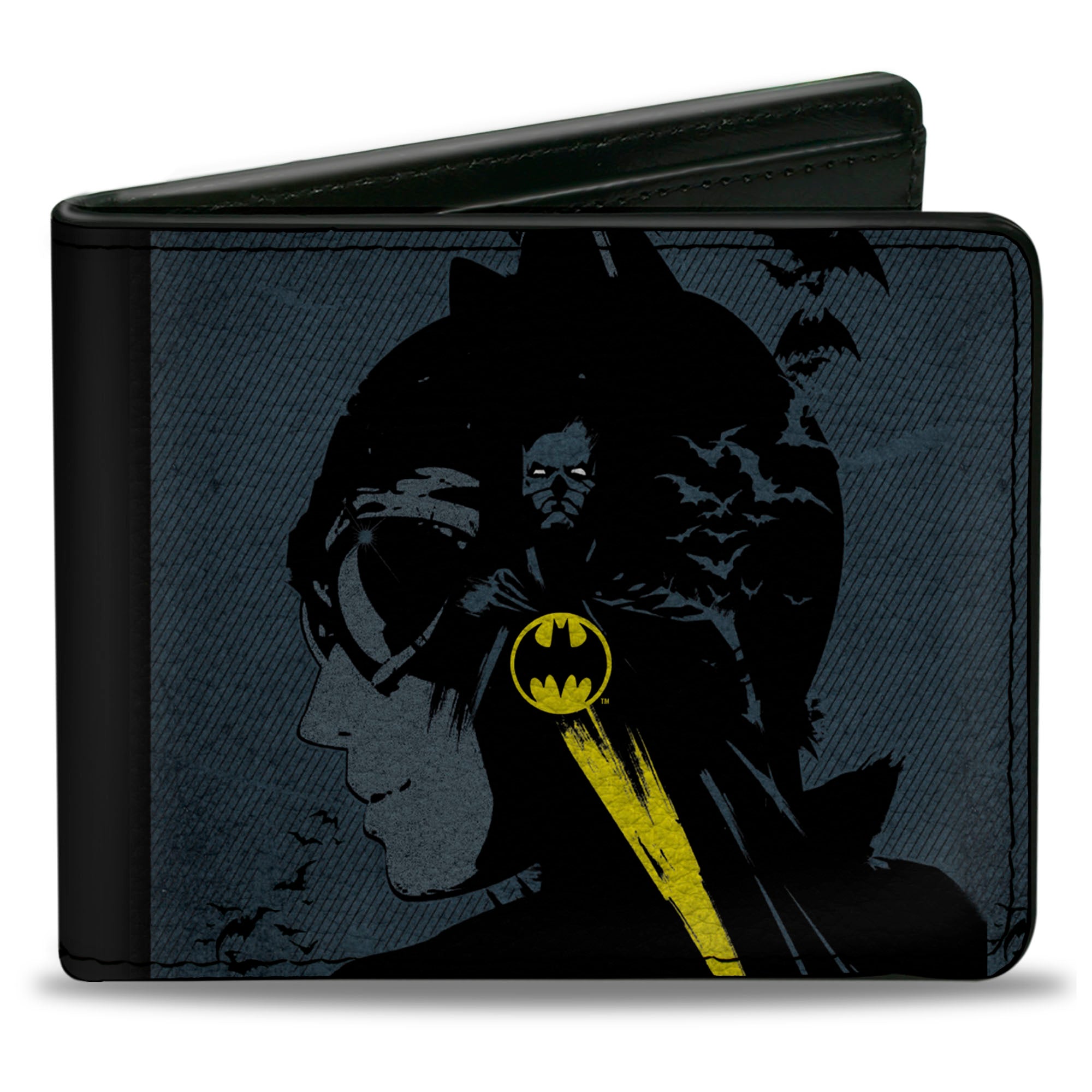 Bi-Fold Wallet - Catwoman Batman Gray Black Yellow + Harley Quinn Joker Red Black White Bi-Fold Wallets DC Comics