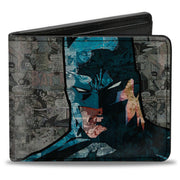 Bi-Fold Wallet - Batman Face Comic Scenes Bi-Fold Wallets DC Comics