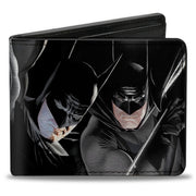 Bi-Fold Wallet - Batman 4-Vivid Action Poses Black Bi-Fold Wallets DC Comics