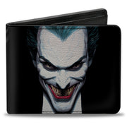Bi-Fold Wallet - Joker Smiling + Batman Action Mythology Portraits Black Bi-Fold Wallets DC Comics