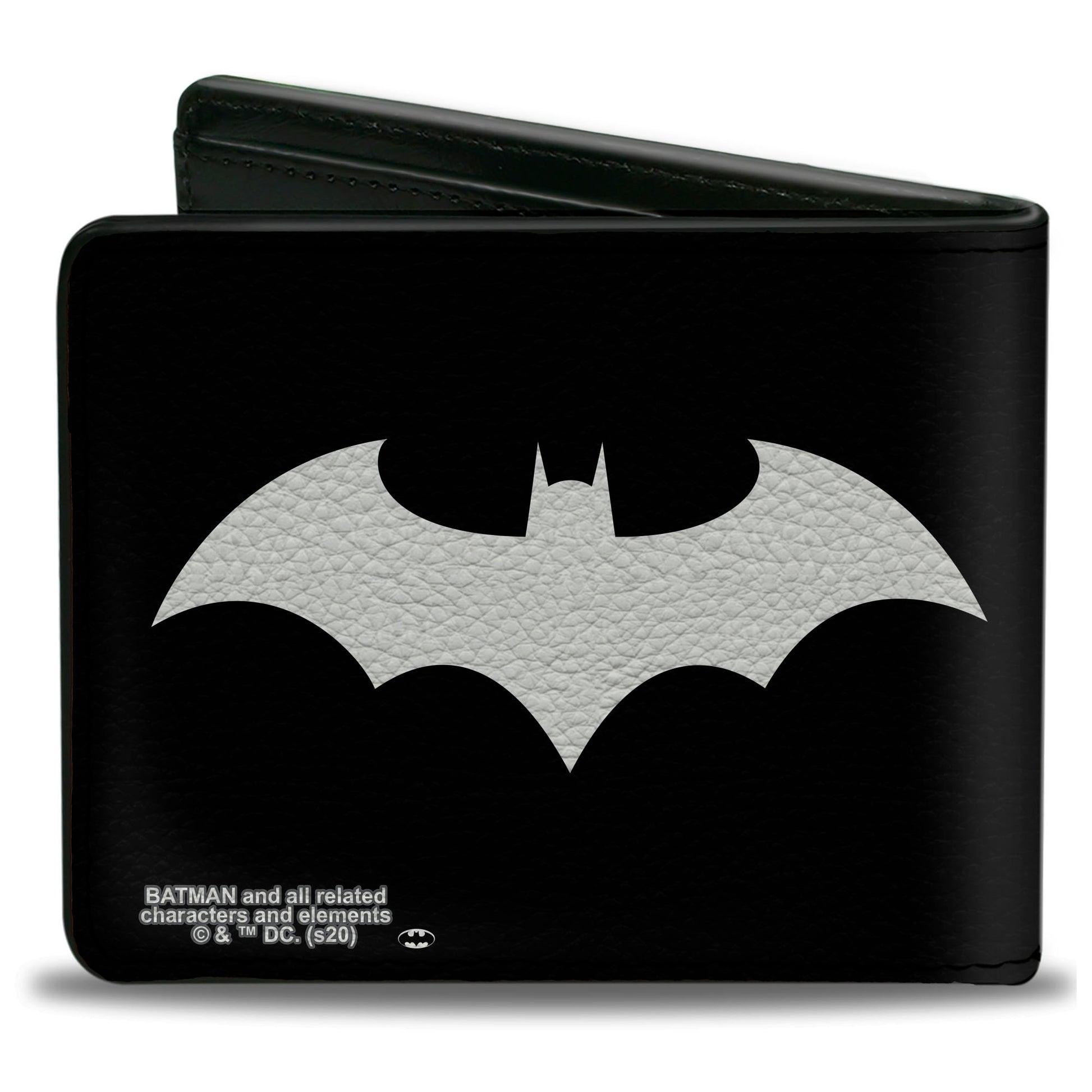 Bi-Fold Wallet - Batman Tech Action Pose + Bat Logo Black White Bi-Fold Wallets DC Comics