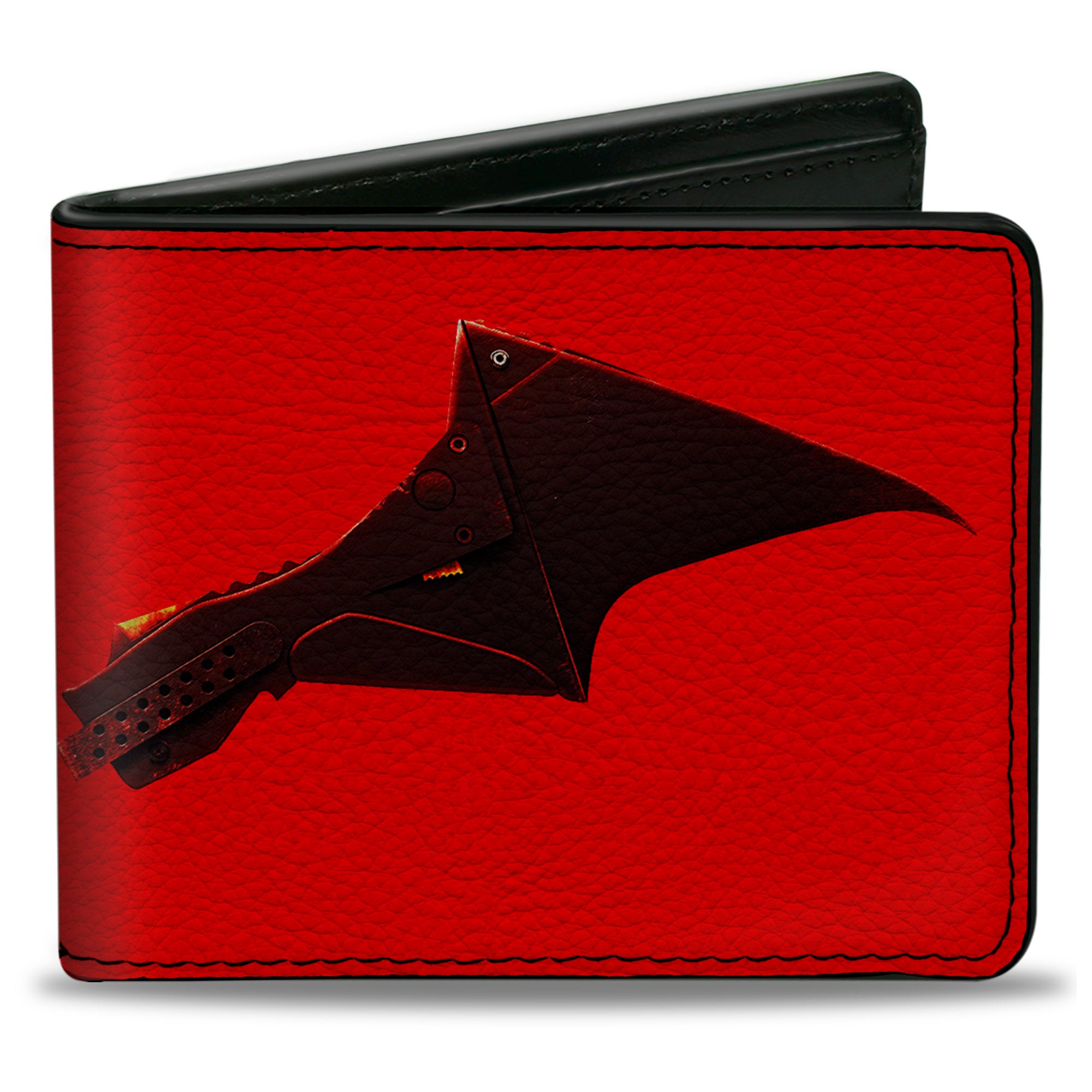 Bi-Fold Wallet - The Batman Movie Bat Wings Weathered Red Black Bi-Fold Wallets DC Comics