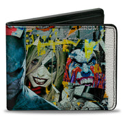 Bi-Fold Wallet - Batman and Gotham City Villains Torn Faces Graffiti Collage2 Bi-Fold Wallets DC Comics