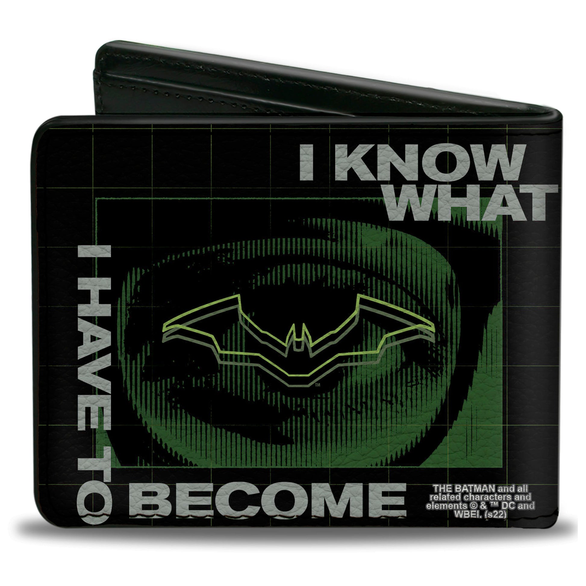 Bi-Fold Wallet - The Batman Movie Riddler I KNOW WHAT I HAVE TO BECOME Black Green White Bi-Fold Wallets DC Comics
